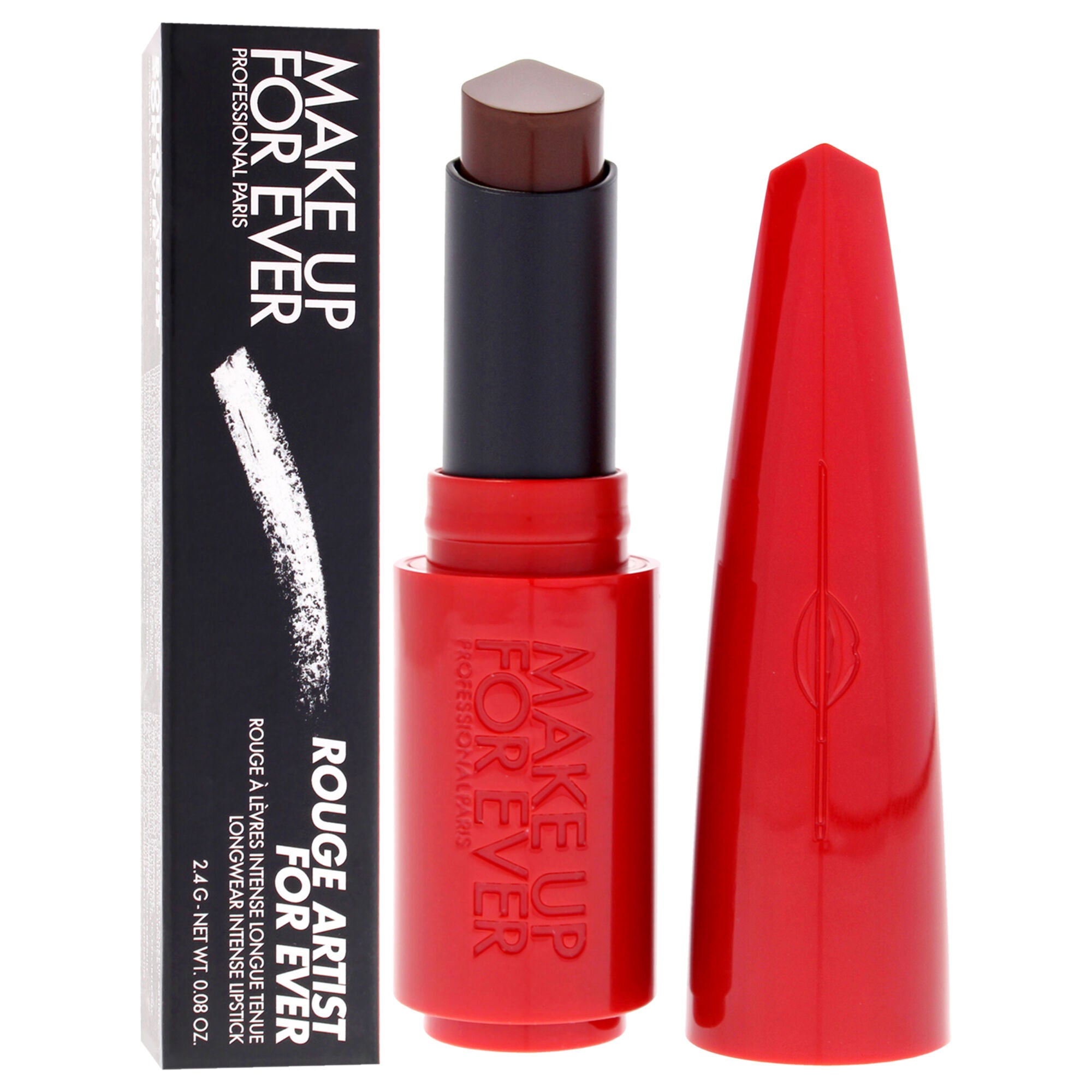 Rouge Artist For Ever Satin Lipstick - 608 Limitless Brown by Make Up For Ever for Women - 0.08 oz Lipstick, Brown, alternate image number 2