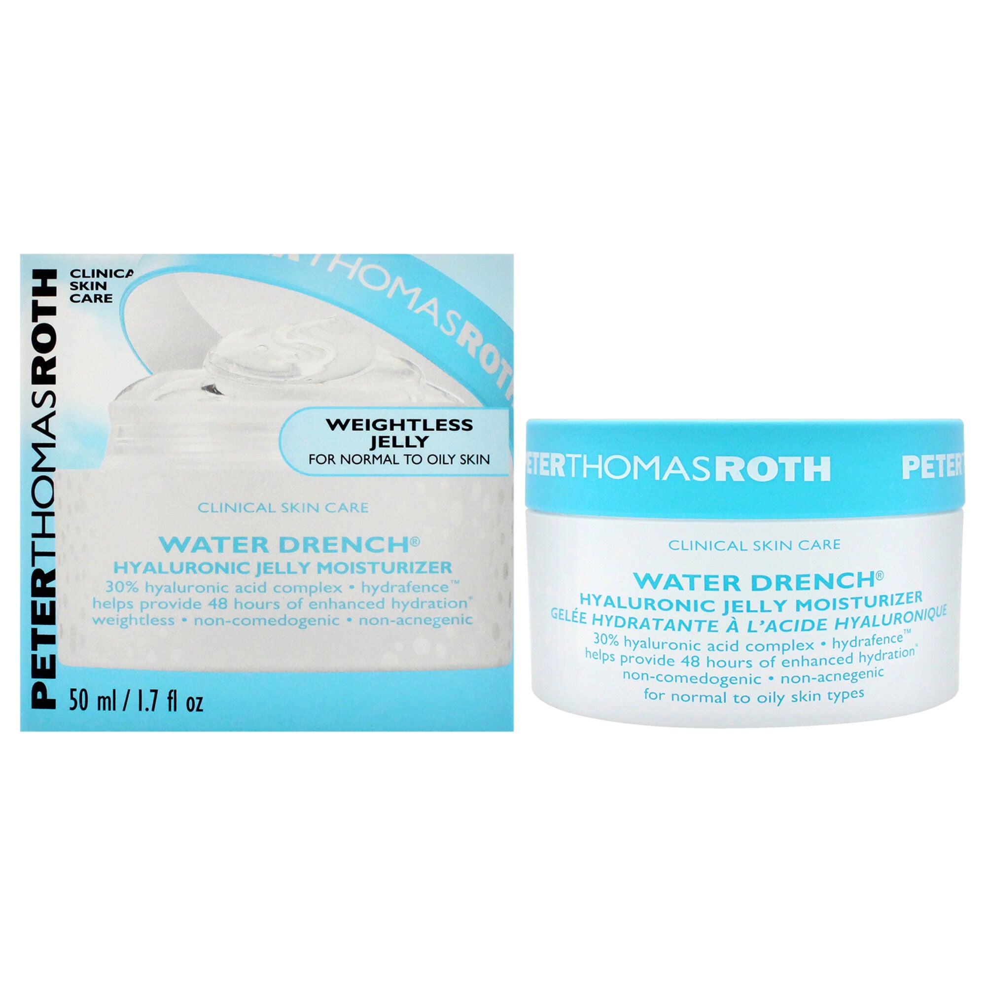 Water Drench Hyaluronic Jelly Moisturizer by Peter Thomas Roth for Women - 1.7 oz Moisturizer, White, hi-res image number 0