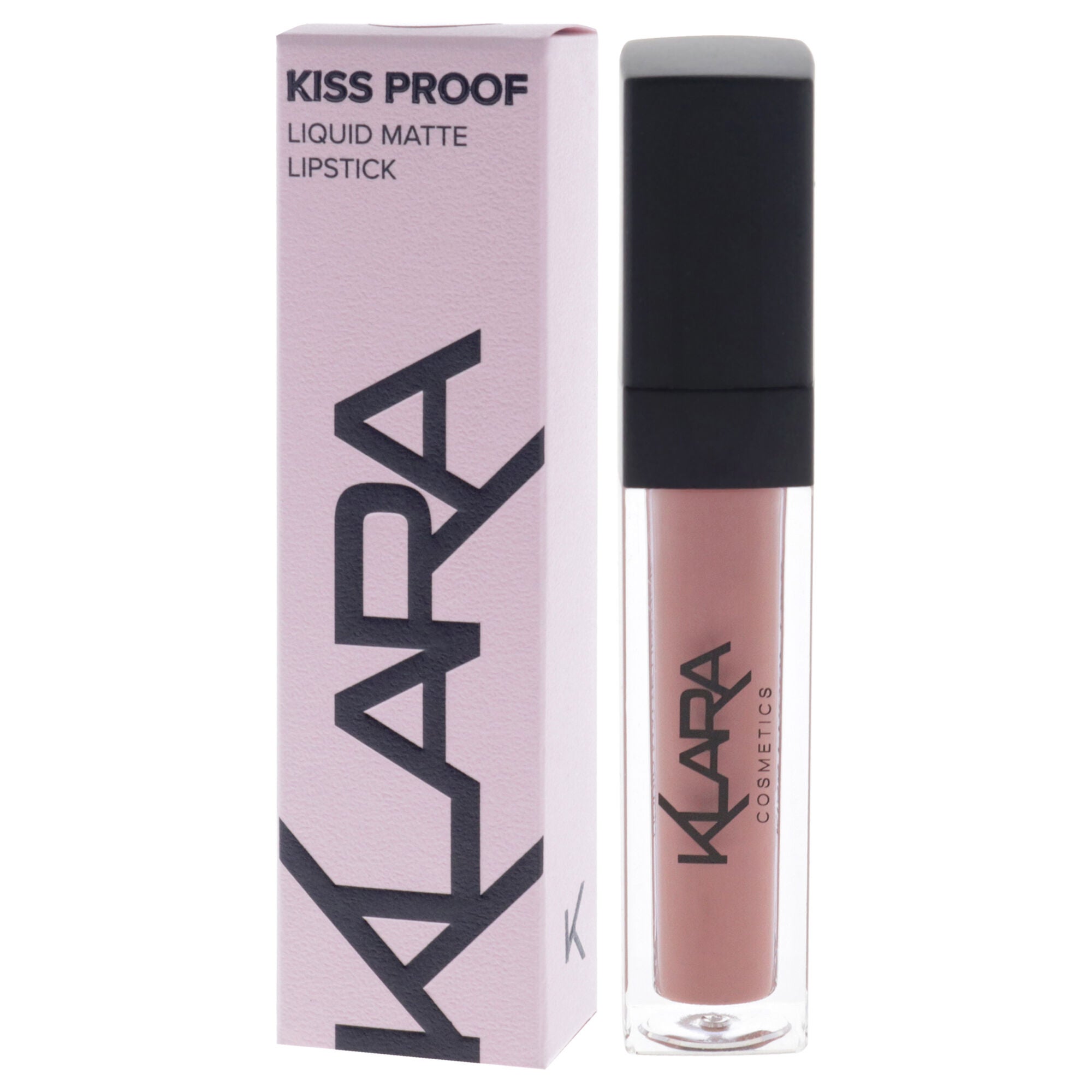 Kiss Proof Liquid Matte Lipstick - 15 Totally Nude by Klara for Women - 0.27 oz Lipstick, Pink, alternate image number 4