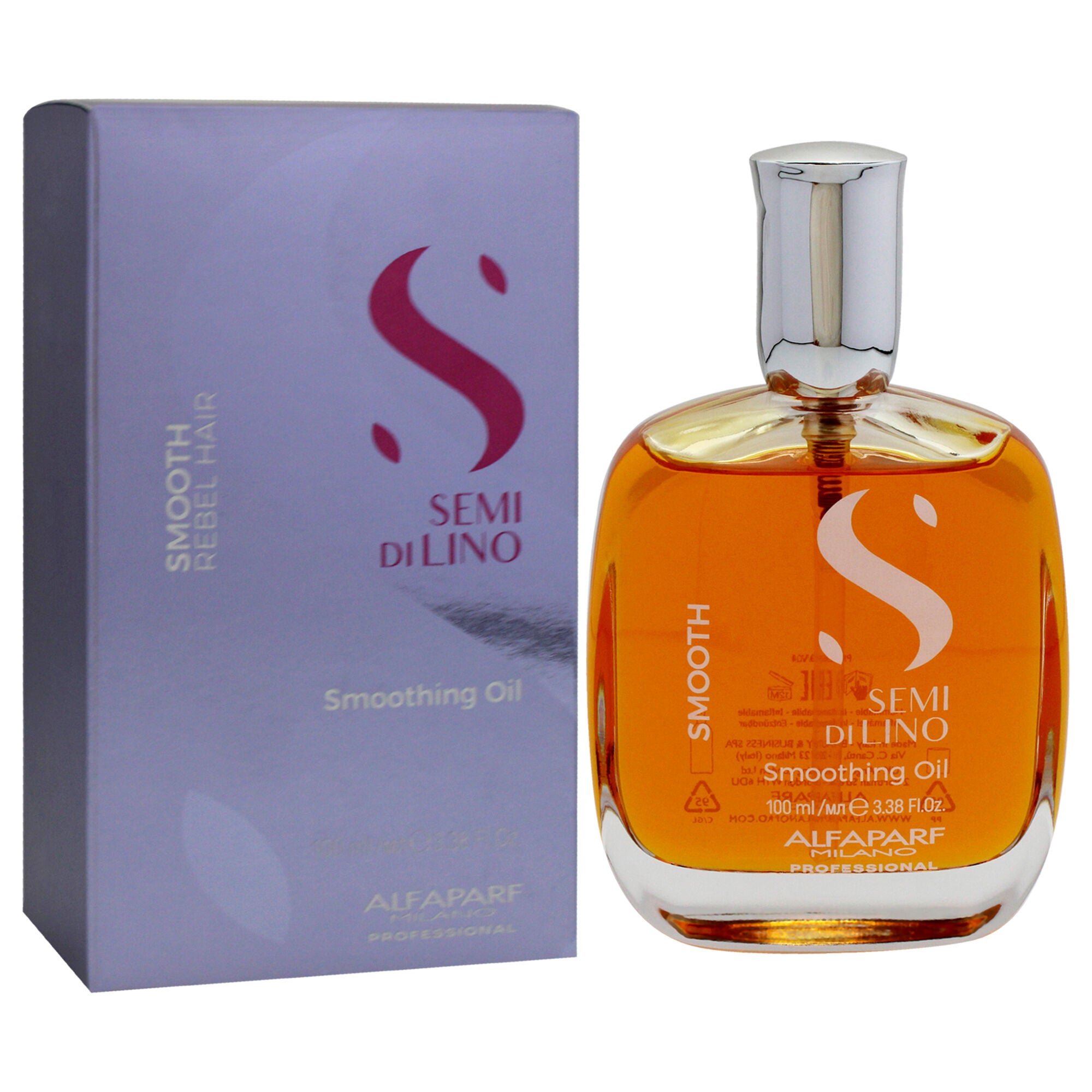 Semi Di Lino Smooth Smoothing Oil by Alfaparf Milano for Unisex - 3.38 oz Oil, See Description, alternate image number 1