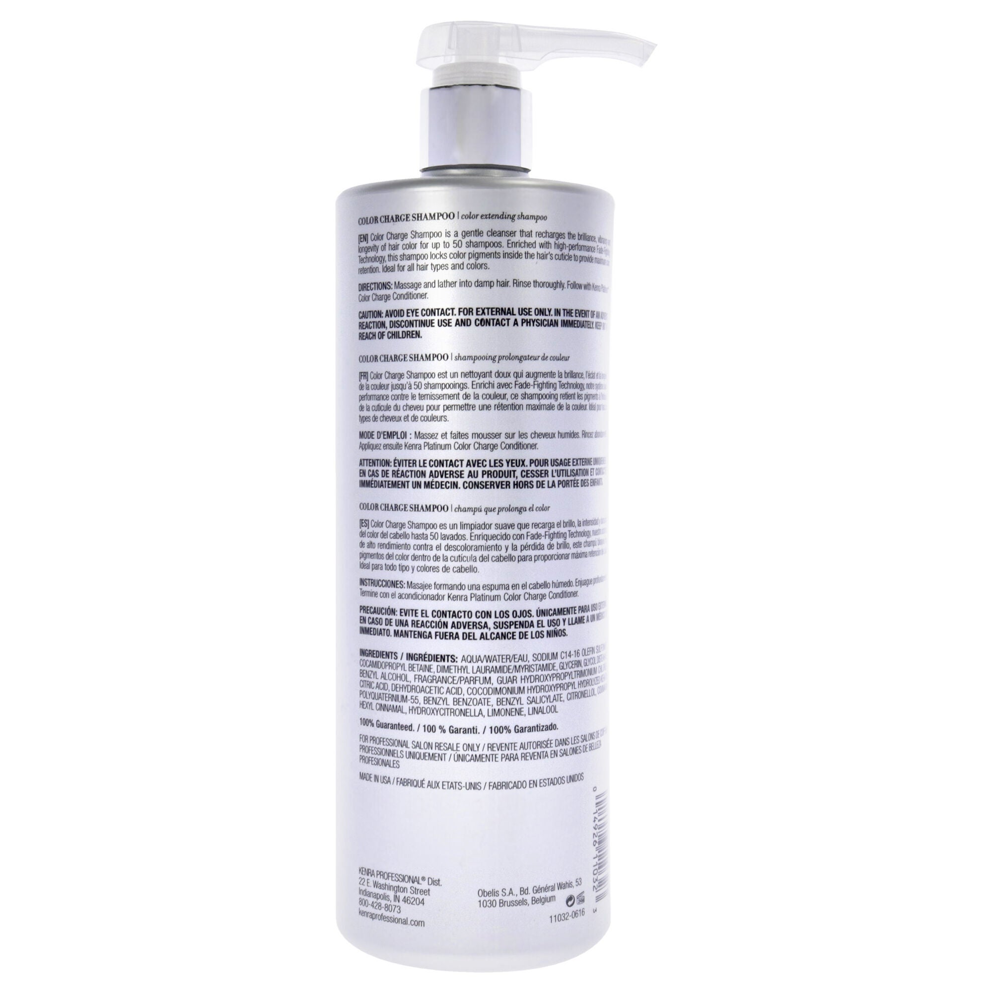 Platinum Color Charge Shampoo by Kenra for Unisex - 31.5 oz Shampoo, See Description, alternate image number 1