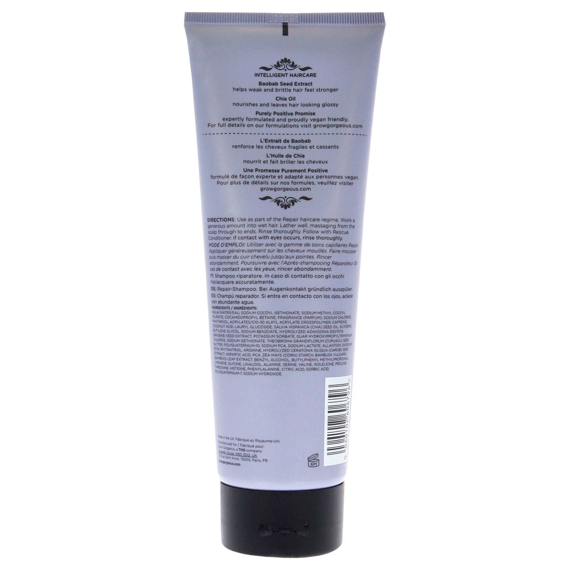 Repair Rescue Shampoo by Grow Gorgeous for Unisex - 8.4 oz Shampoo, , alternate image number 2