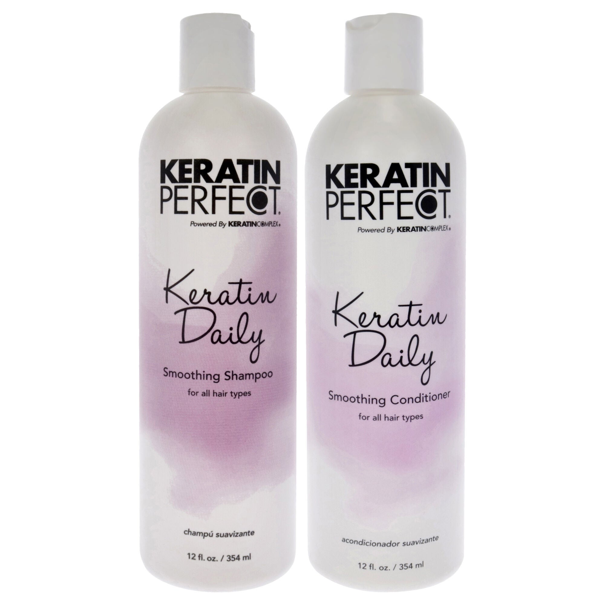 Keratin Daily Kit by Keratin Perfect for Unisex - 2 Pc Kit 12oz Shampoo, 12oz Conditioner, See Description, hi-res image number 0