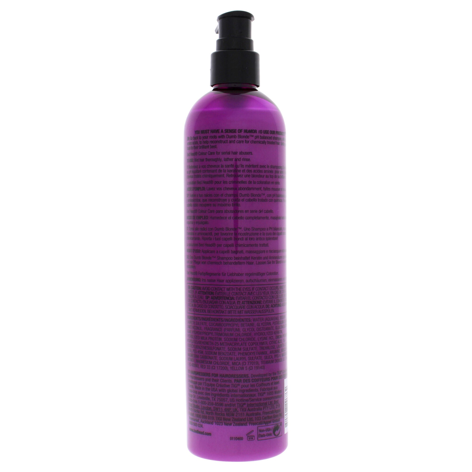 Bed Head Dumb Blonde Shampoo by TIGI for Unisex - 13.5 oz Shampoo, , alternate image number 3