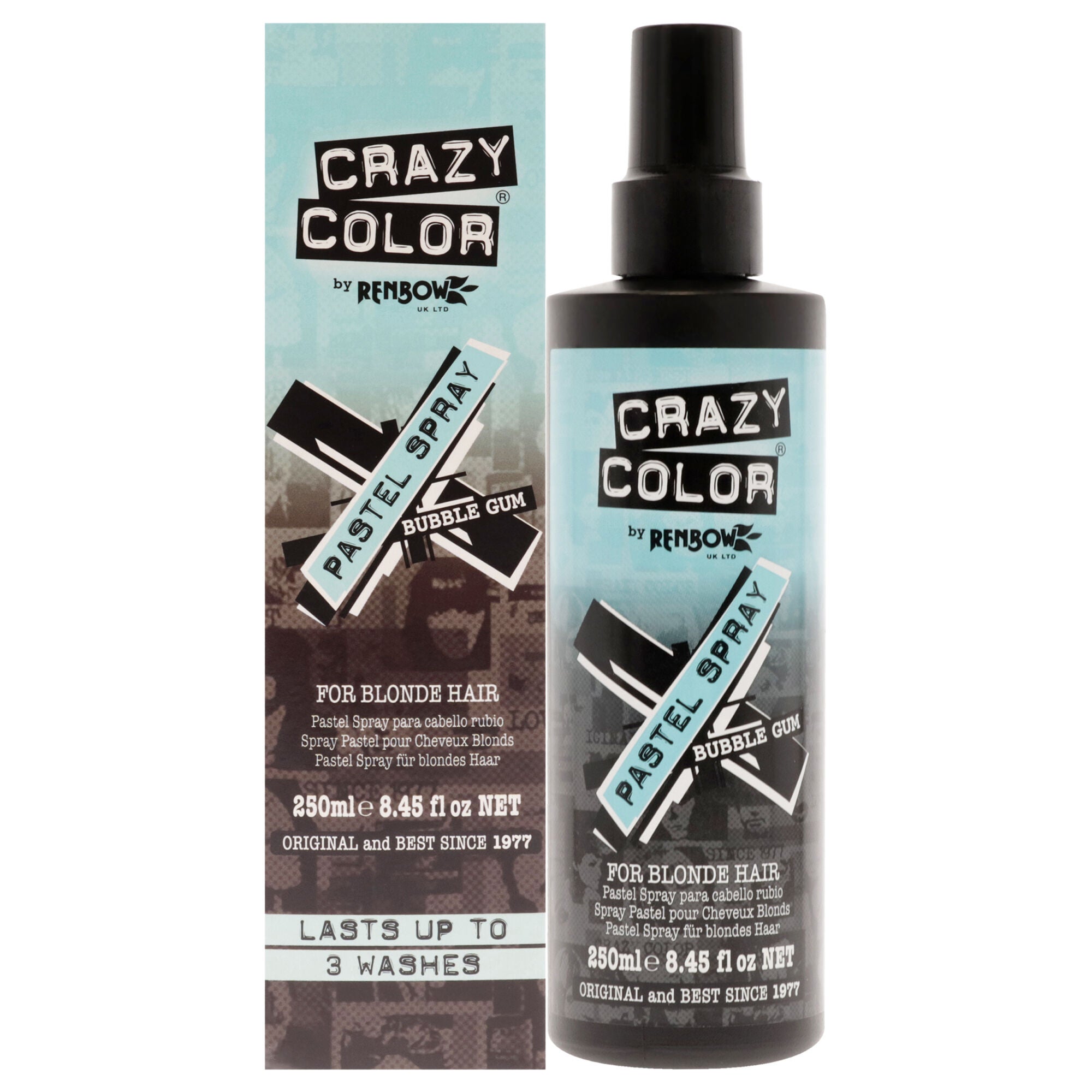 Pastel Spray - Bubble Gum by Crazy Color for Women - 8.45 oz Hair Spray, See Description, hi-res image number 0