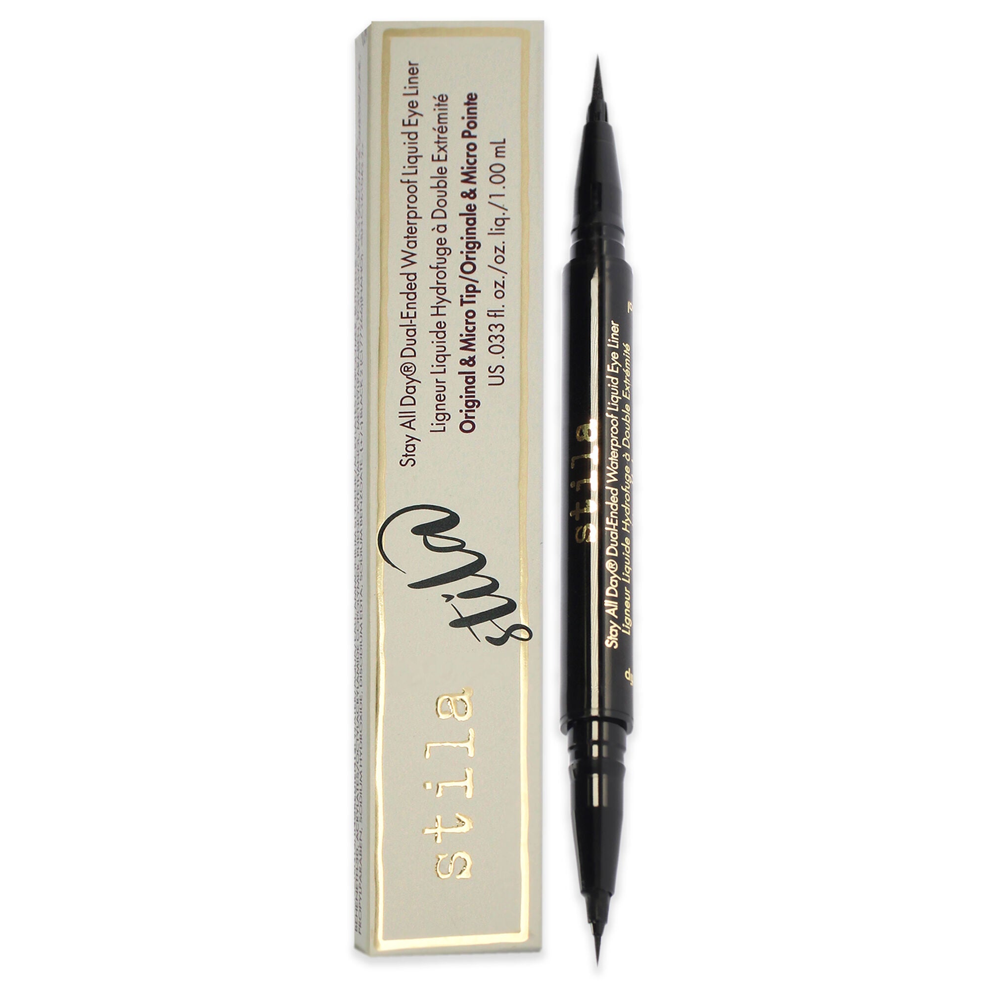 Stay All Day Dual-Ended Waterproof Liquid Eye Liner - Intense Black by Stila for Women - 0.033 oz Eyeliner, , alternate image number 5