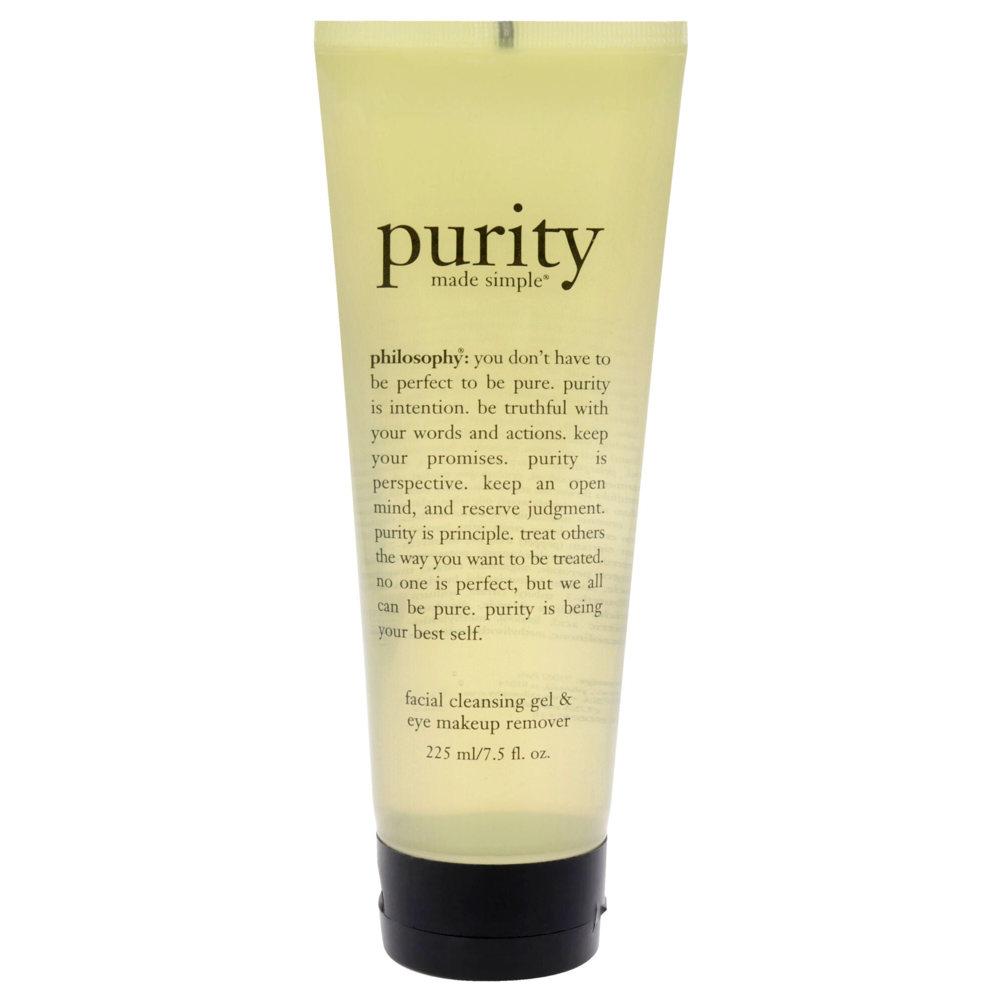 Purity Made Simple Foaming Facial Cleansing Gel and Eye Makeup Remover by Philosophy for Women - 7.5 oz Makeup Remover, See Description, hi-res image number 0