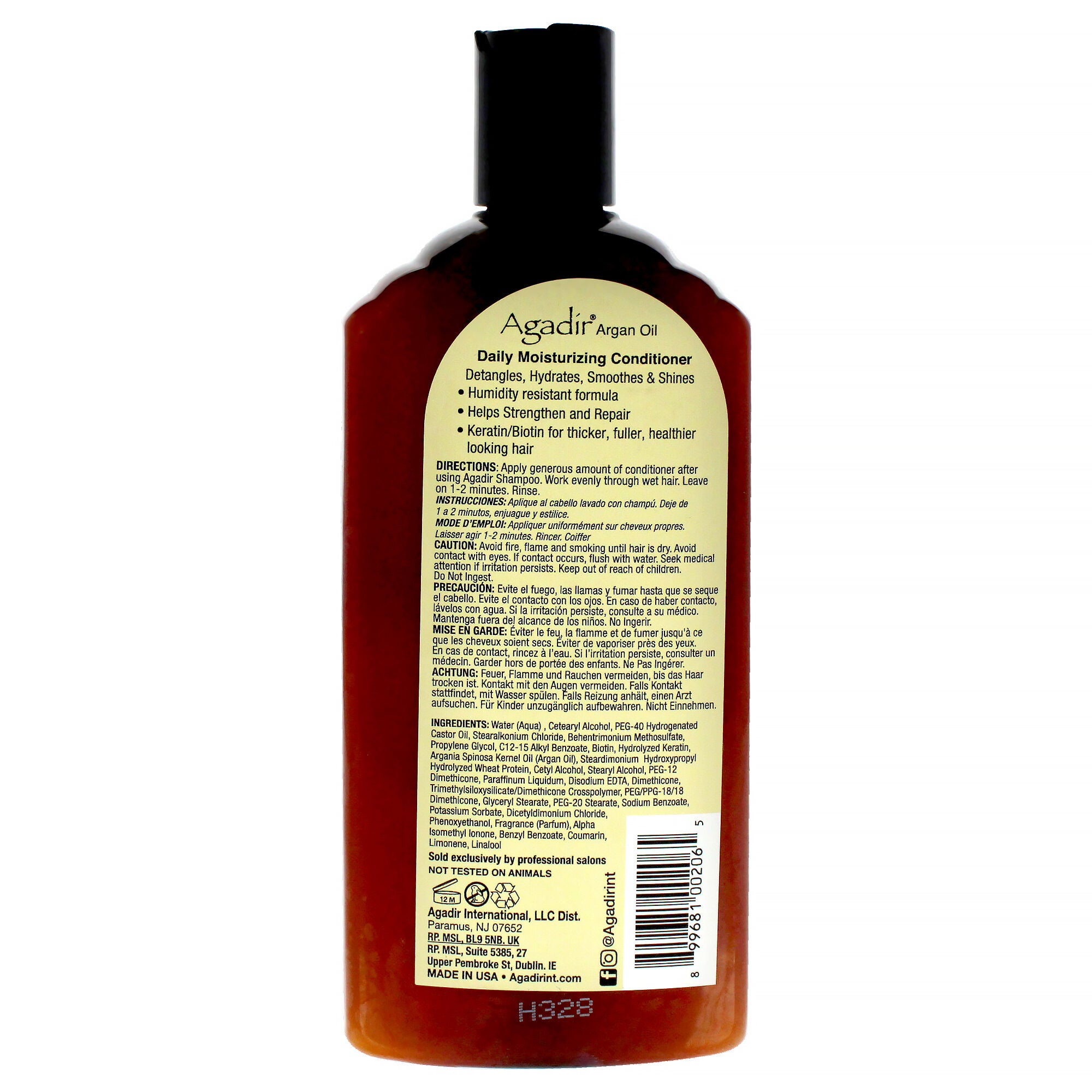 Argan Oil Daily Moisturizing Conditioner by Agadir for Unisex - 12.4 oz Conditioner, See Description, alternate image number 2