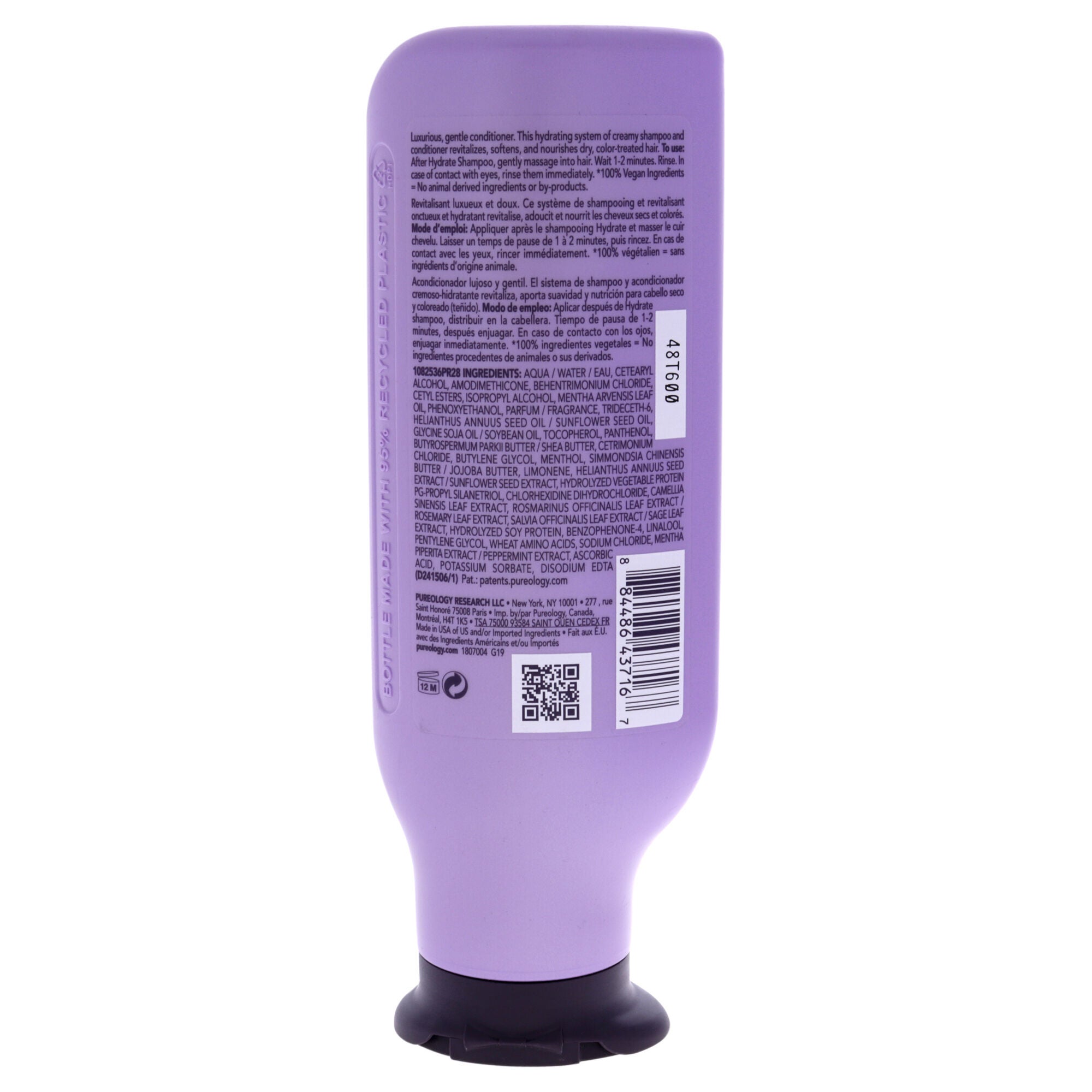 Hydrate Conditioner by Pureology for Unisex - 9 oz Conditioner, , alternate image number 4