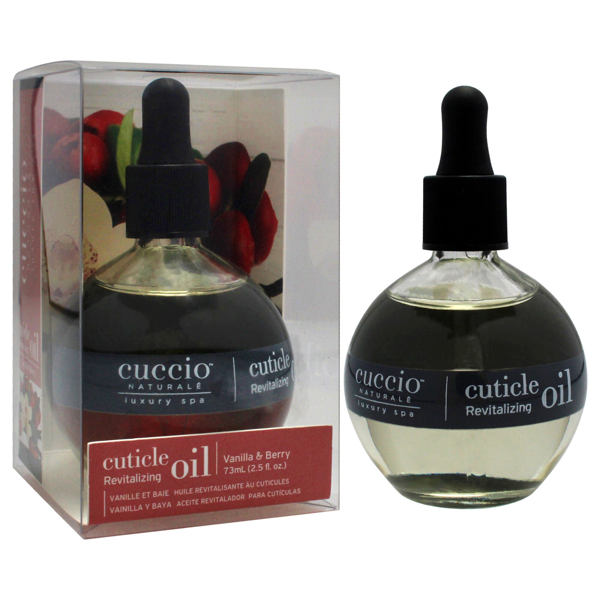 Cuticle Revitalizing Oil - Vanilla and Berry by Cuccio Naturale for Unisex - 2.5 oz Oil, See Description, alternate image number 2