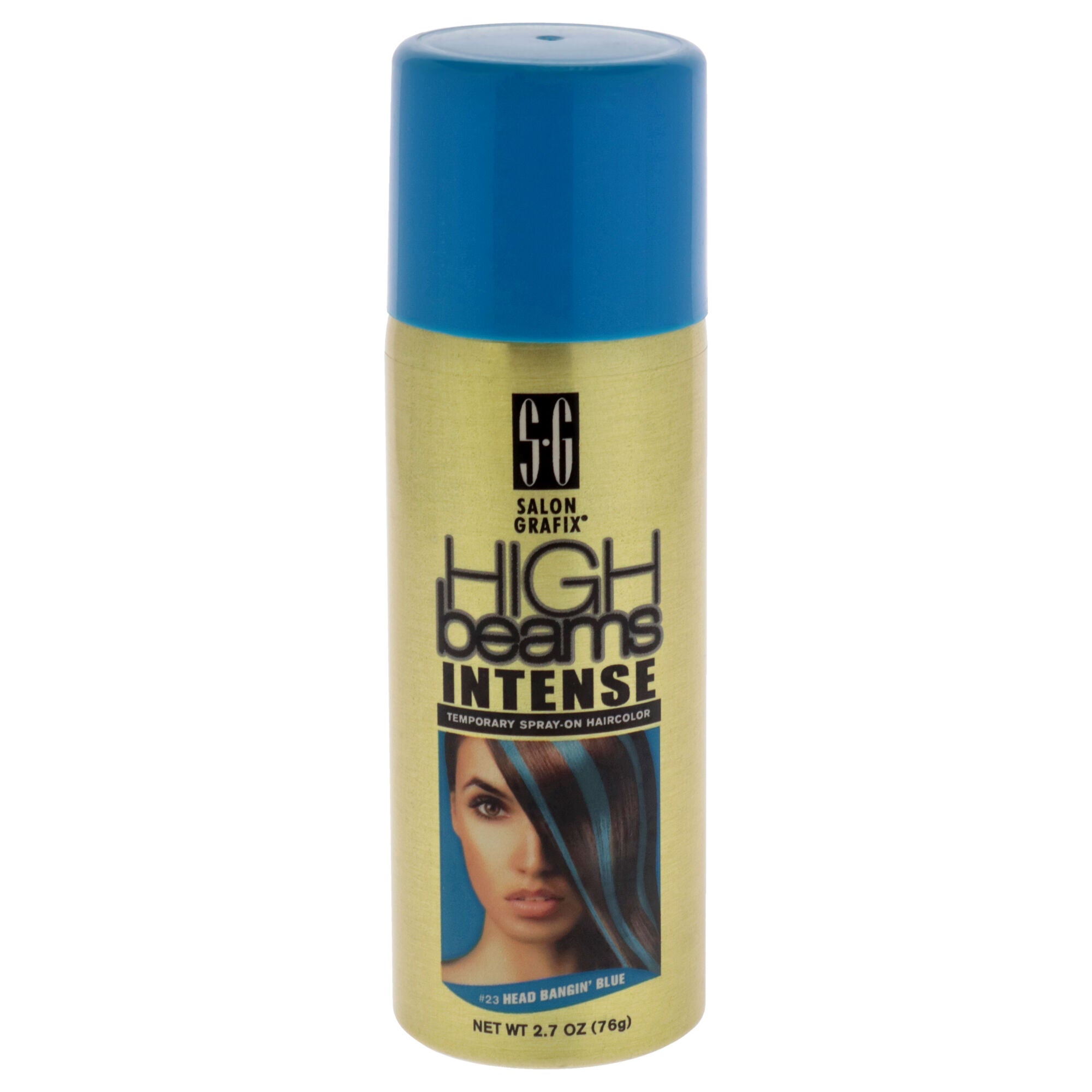 High Beams Intense Temporary Spray - 23 Blue by Salon Grafix for Unisex - 2.7 oz Hair Color, See Description, hi-res image number 0