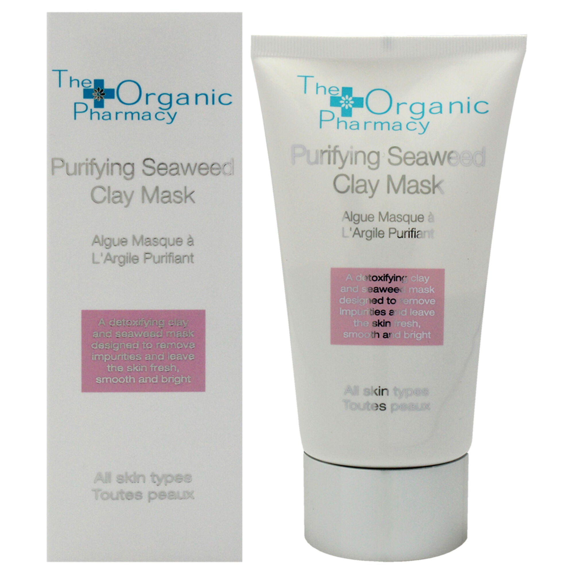 Purifying Seaweed Clay Mask - All Skin Types by The Organic Pharmacy for Women - 2 oz Mask, See Description, hi-res image number 0