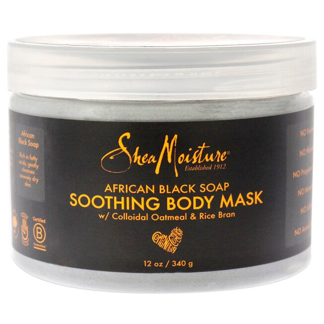 African Black Soap Soothing Body Mask by Shea Moisture for Unisex - 12 oz Mask, , alternate image number 3