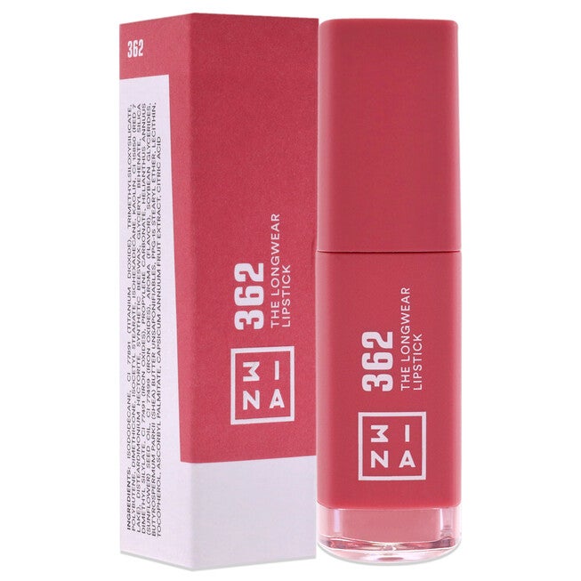 The Longwear Lipstick - 362 Pink by 3INA for Women - 0.20 oz Lipstick, , alternate image number null