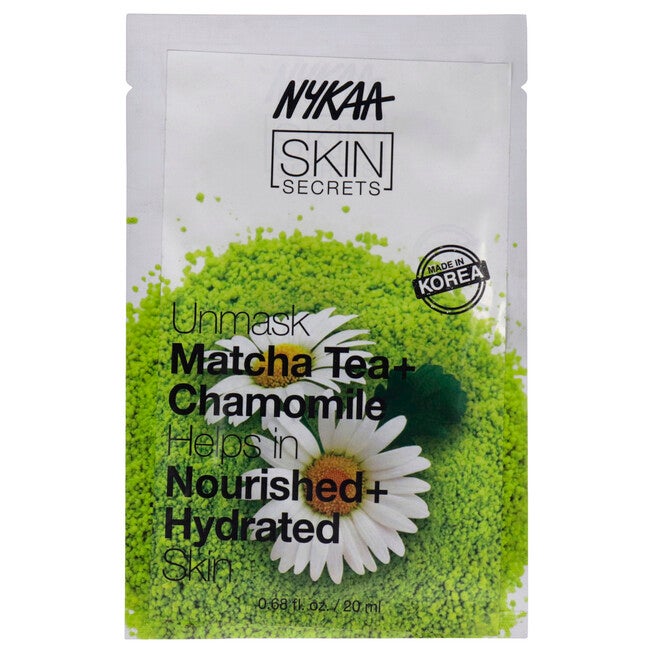 Skin Secrets Sheet Mask - Matcha Tea and Chamomile by Nykaa Naturals for Women - 1 Pc Mask, NA, hi-res image number null