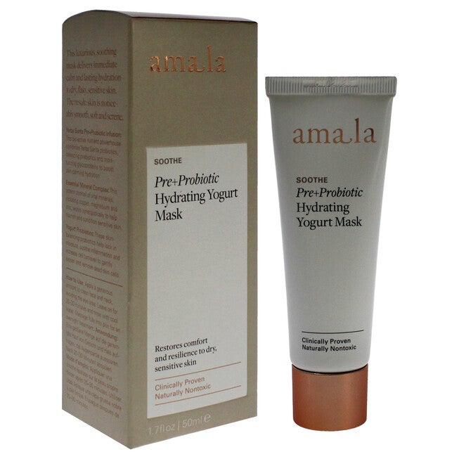 Pre Plus Probiotic Hydrating Yogurt Mask by Amala for Women - 1.7 oz Mask, See Description, alternate image number 1