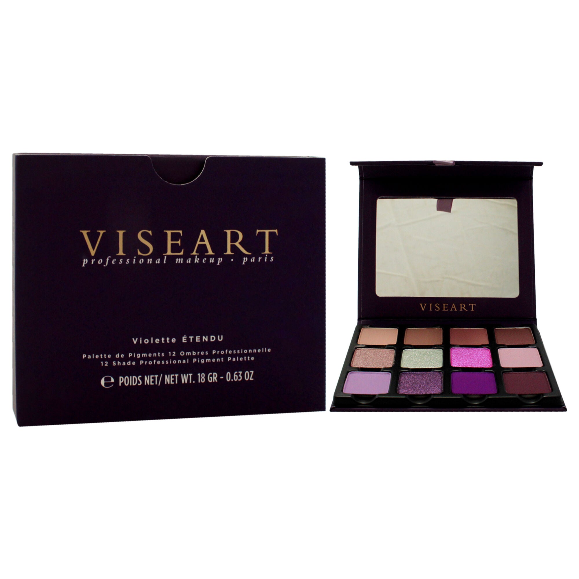 Eyeshadow Palette - Violette Etendu by Viseart Paris for Women - 0.63 oz Eye Shadow, See Description, alternate image number 2