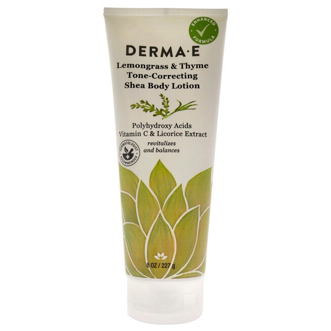 Tone-Correcting Shea Body Lotion - Lemongrass and Thyme by Derma-E for Unisex - 8 oz Body Lotion, NA, hi-res image number null