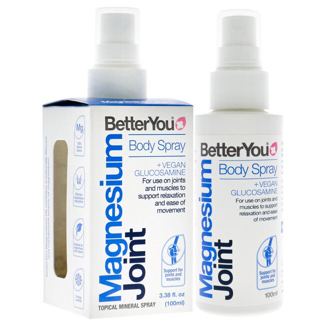 Magnesium Joint Body Spray by BetterYou for Unisex - 3.38 oz Body Spray, NA, alternate image number null