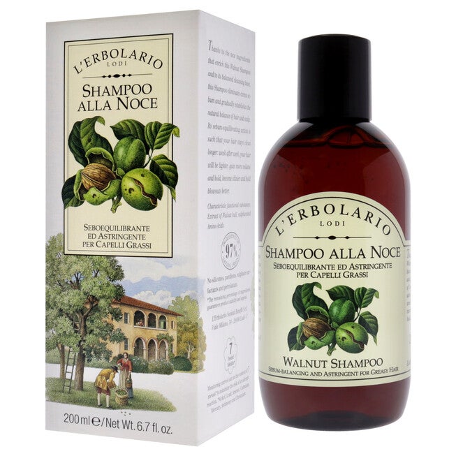 Shampoo - Walnut by LErbolario for Unisex - 6.7 oz Shampoo, , alternate image number null