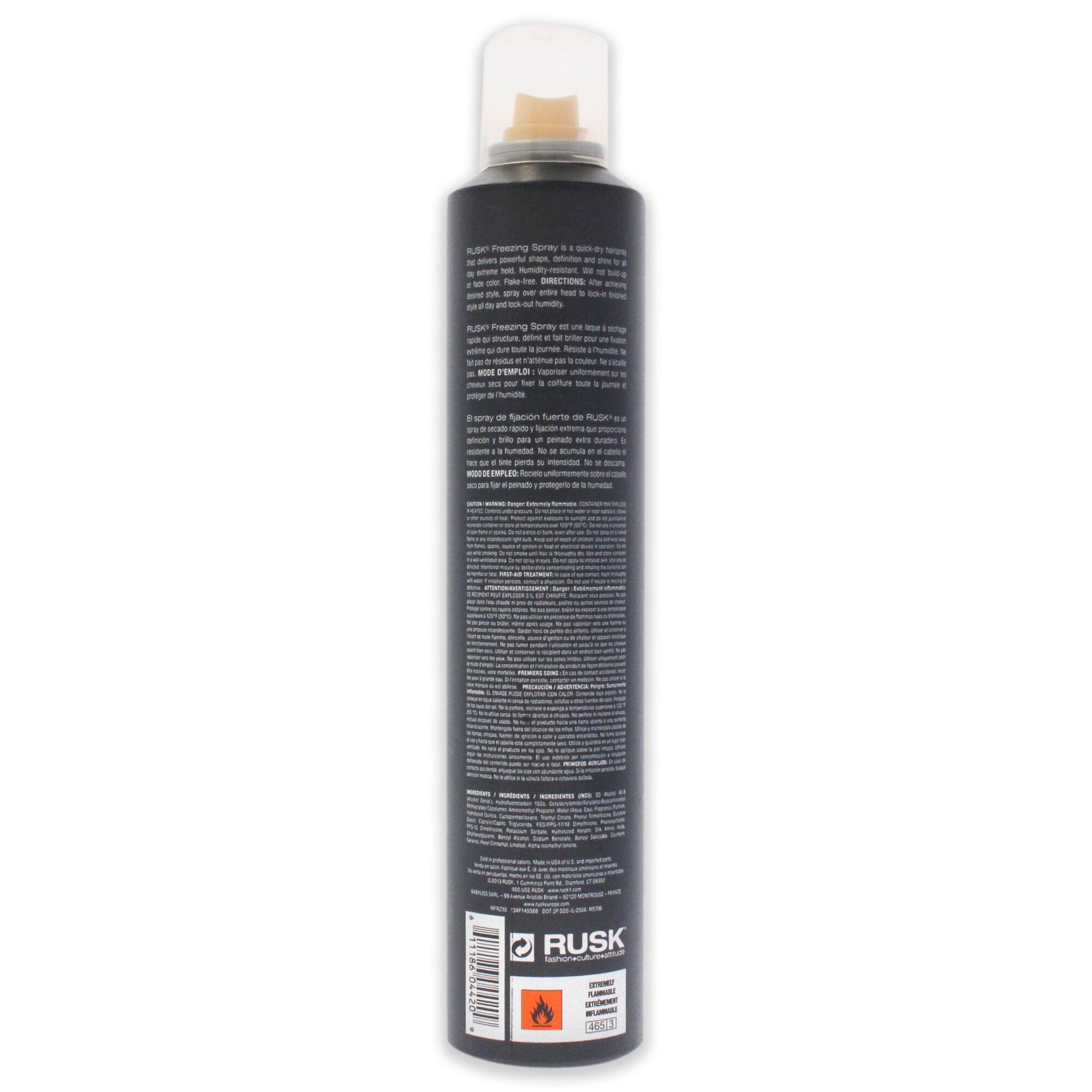 Freezing Spray by Rusk for Unisex - 10 oz Hair Spray, , alternate image number 4
