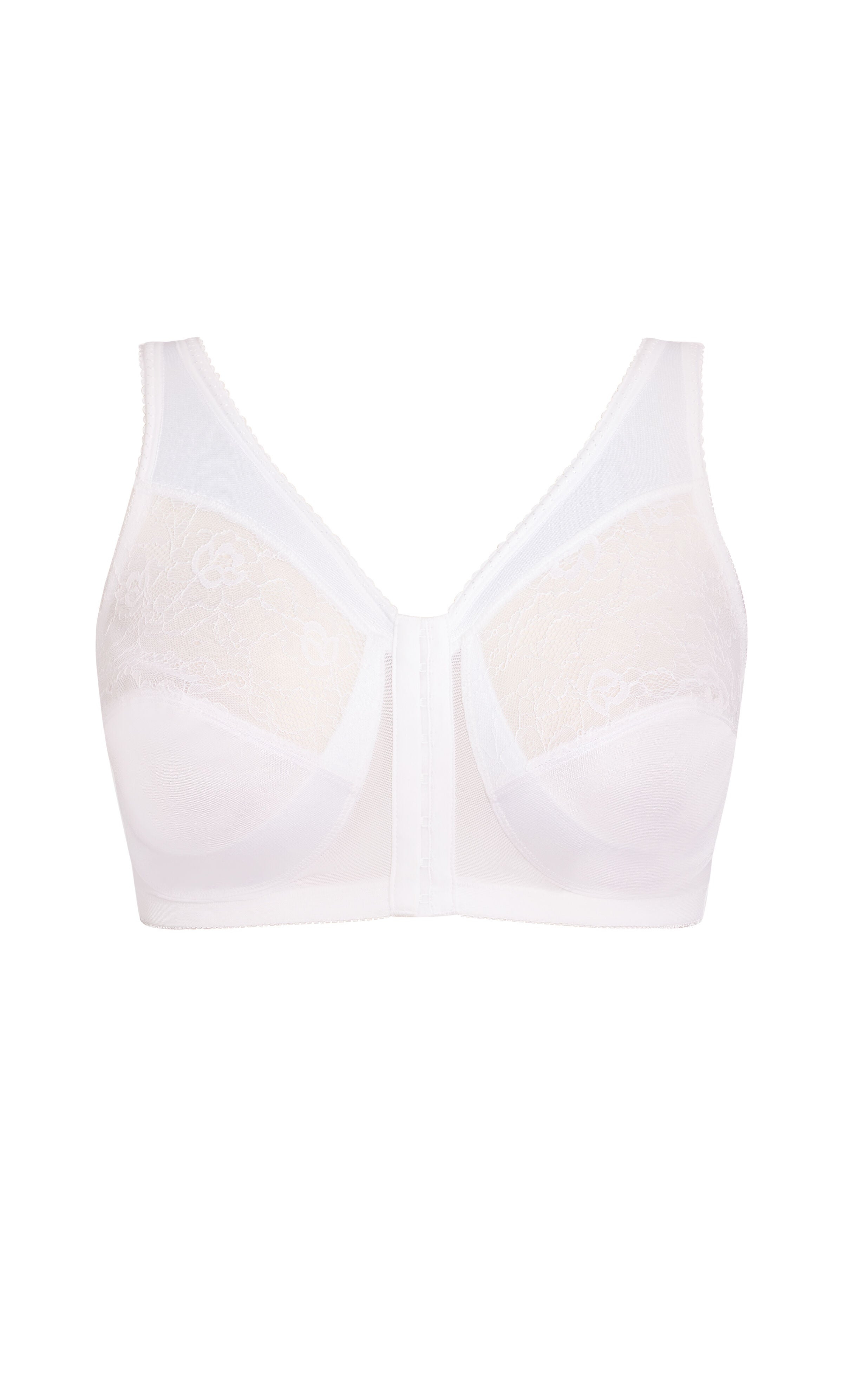 Full Coverage Wire Free Bra - white, , alternate image number 2