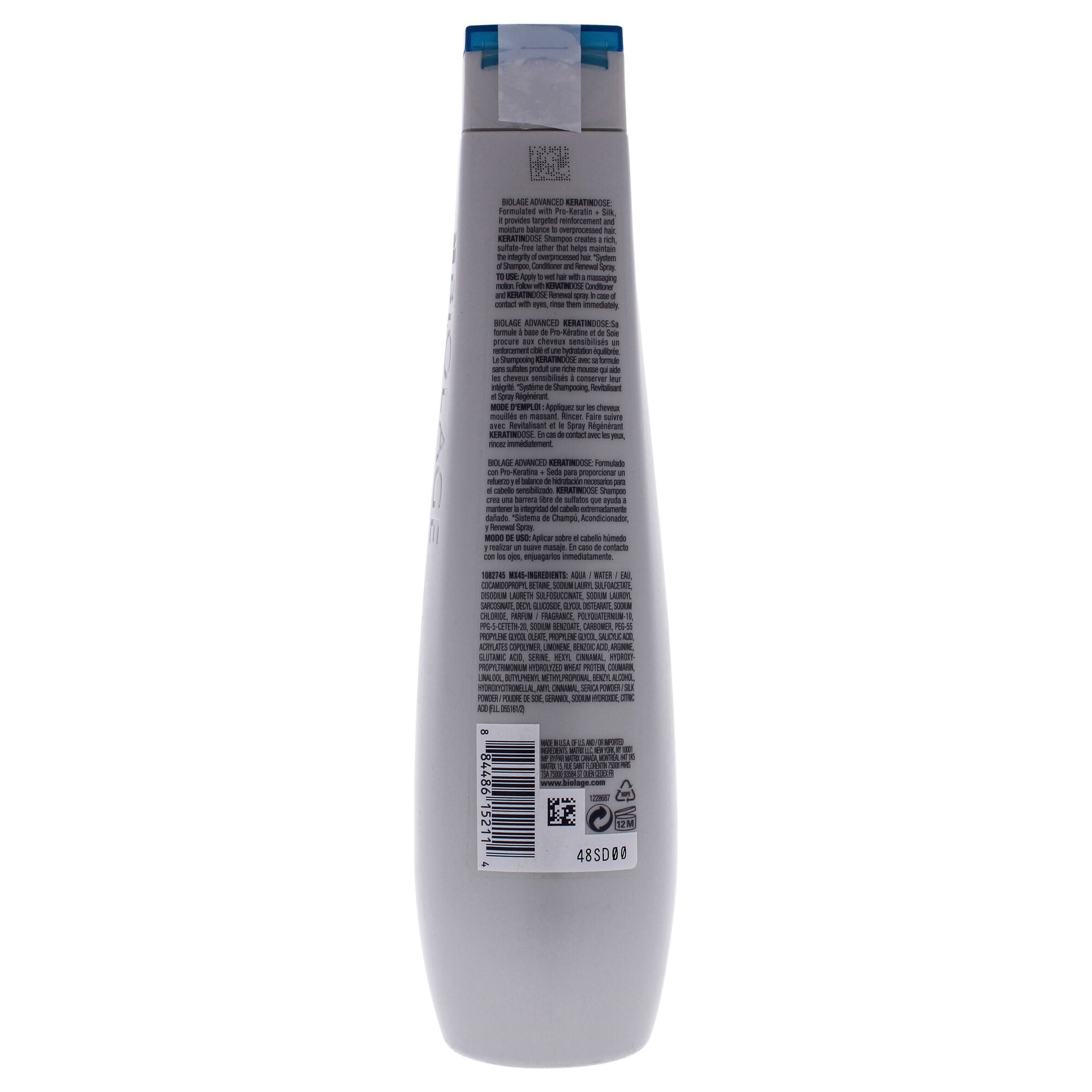 Biolage Keratin Dose Shampoo by Matrix for Unisex - 13.5 oz Shampoo, See Description, alternate image number 1