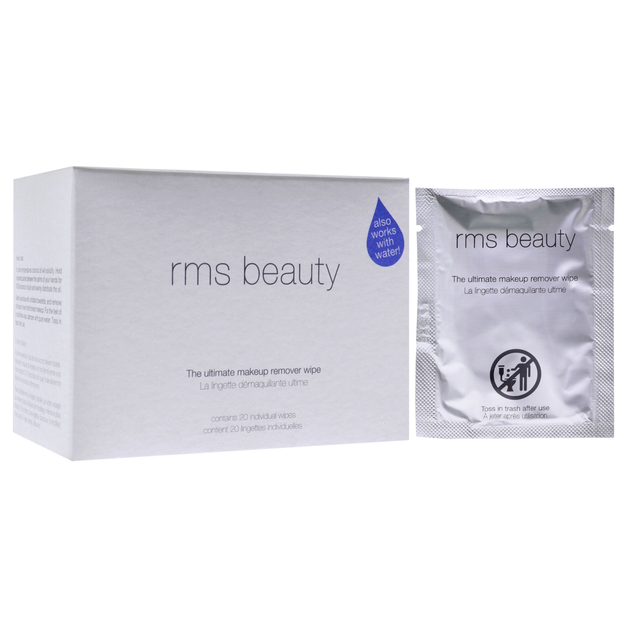 The Ultimate Makeup Remover by RMS Beauty for Women - 20 Count Wipes, , alternate image number 7