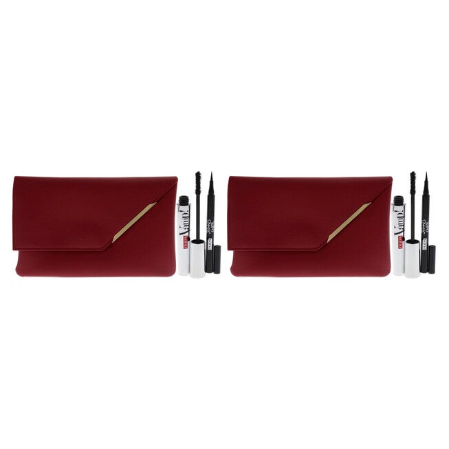 Vamp! and Skinny Liner Set by Pupa Milano for Women - 3 Pc 0.32oz Vamp! Mascara - 100 Black, 0.034oz Skinny Liner, Handy Bag - Pack of 2, See Description, alternate image number 3