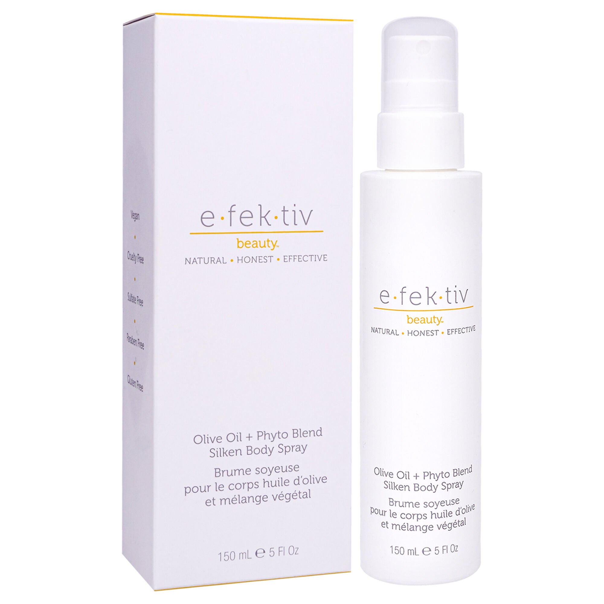 Olive Oil Plus Phyto Blend Silken Body Spray by e.fek.tiv for Unisex - 5 oz Body Spray, See Description, alternate image number 1