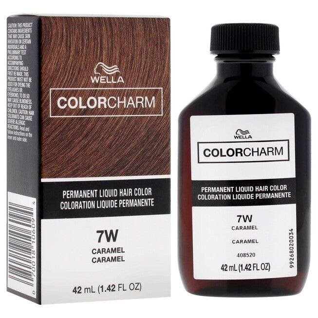 Color Charm Permanent Liquid Hair Color - 7W Caramel by Wella for Unisex - 1.42 oz Hair Color, NA, alternate image number null