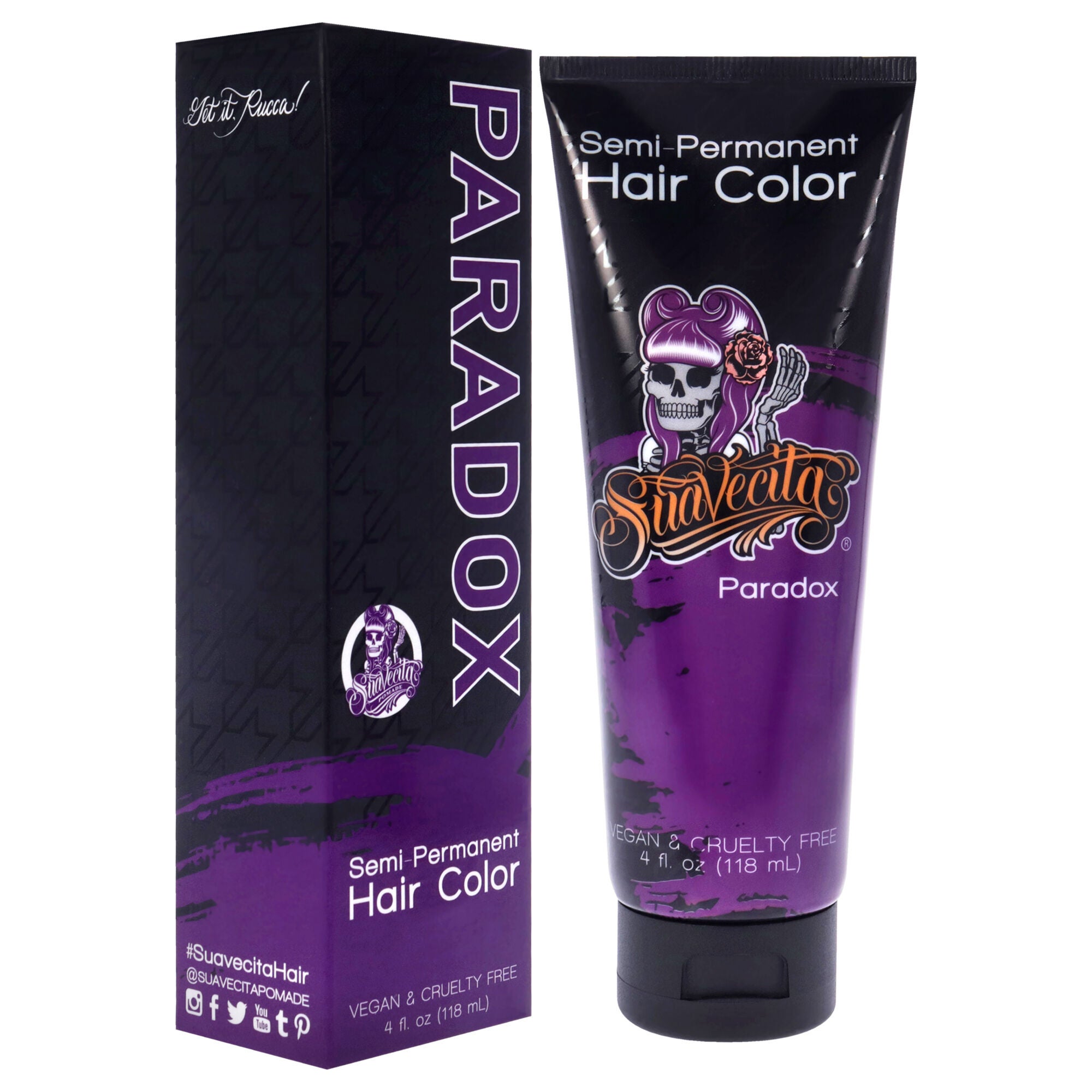 Semi-Permanent Hair Color - Paradox by Suavecito for Unisex - 4 oz Hair Color, See Description, alternate image number 1