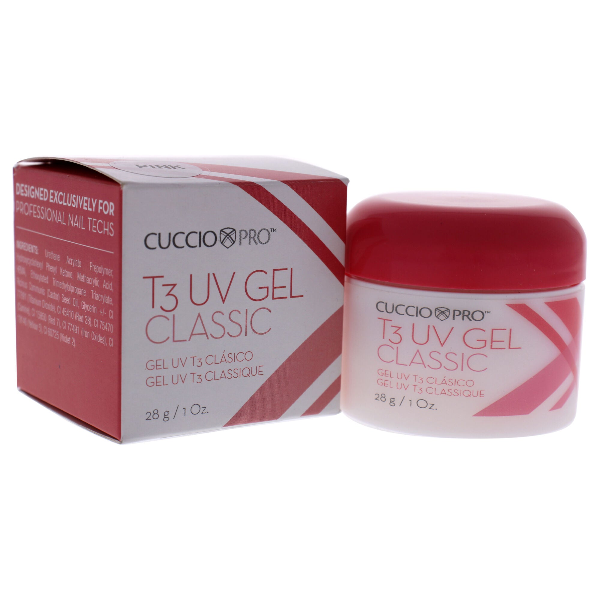 T3 Uv Gel Classic - Pink by Cuccio Pro for Women - 1 oz Nail Gel, See Description, alternate image number 2
