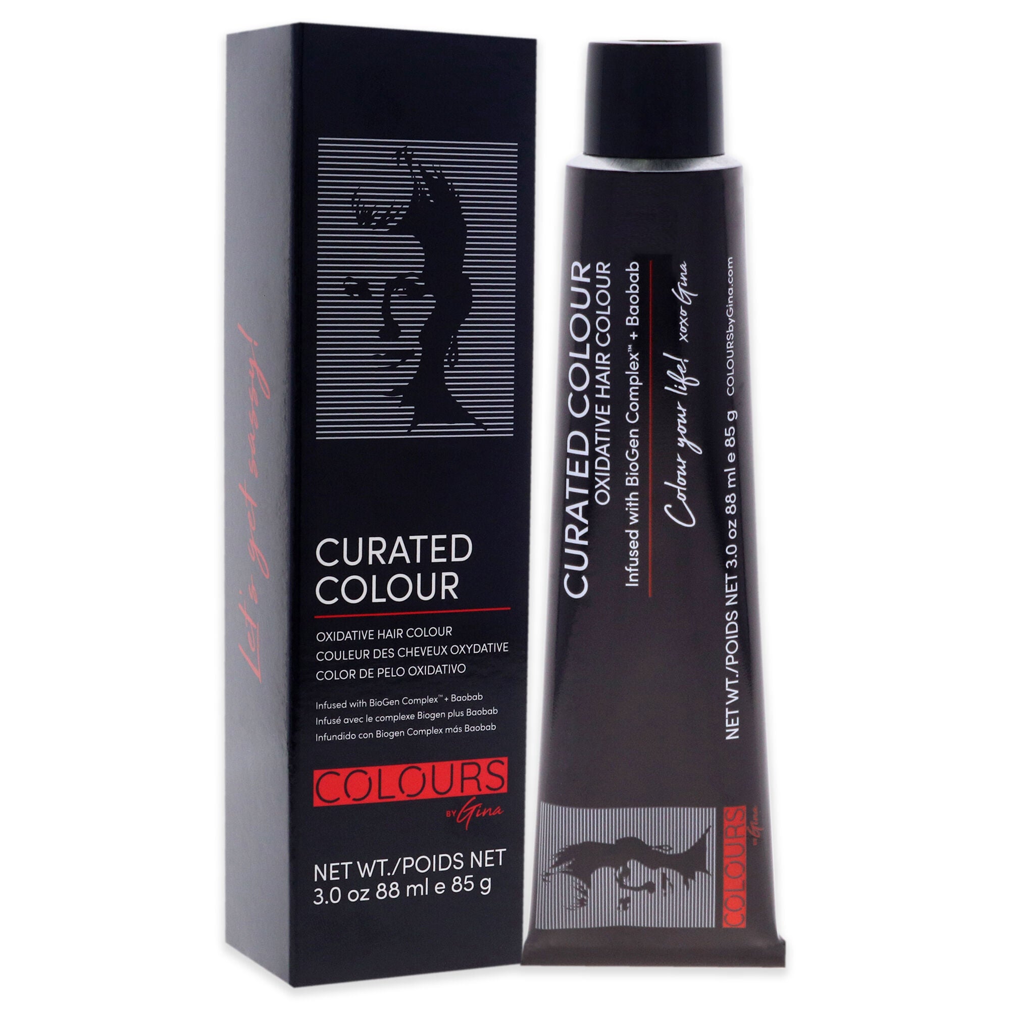 Curated Colour - 6.6-6R Dark Reddish Blonde by Colours By Gina for Unisex - 3 oz Hair Color, See Description, alternate image number 1