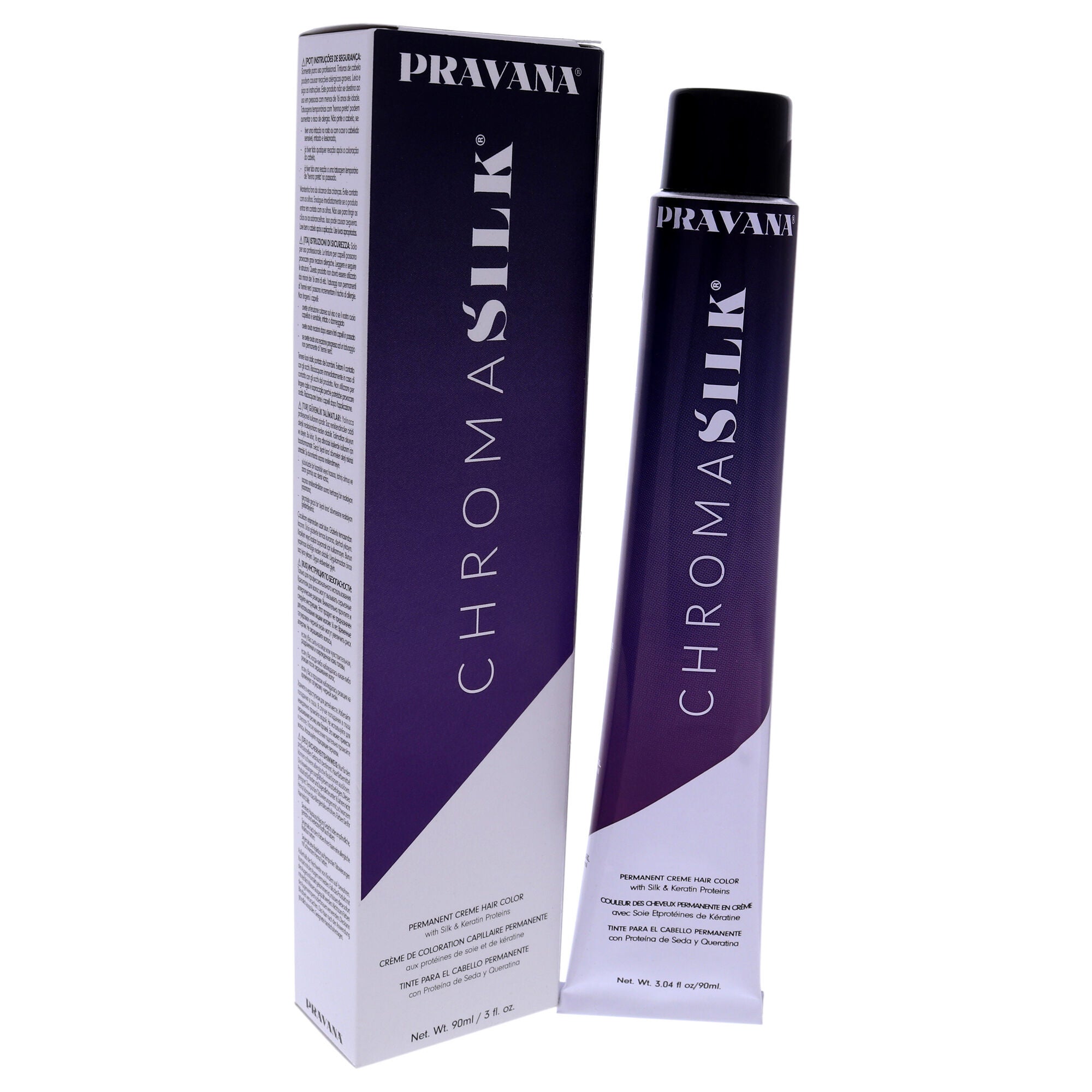 ChromaSilk Creme Hair Color - 7.5 Mahogany Blonde by Pravana for Unisex - 3 oz Hair Color, See Description, alternate image number 2