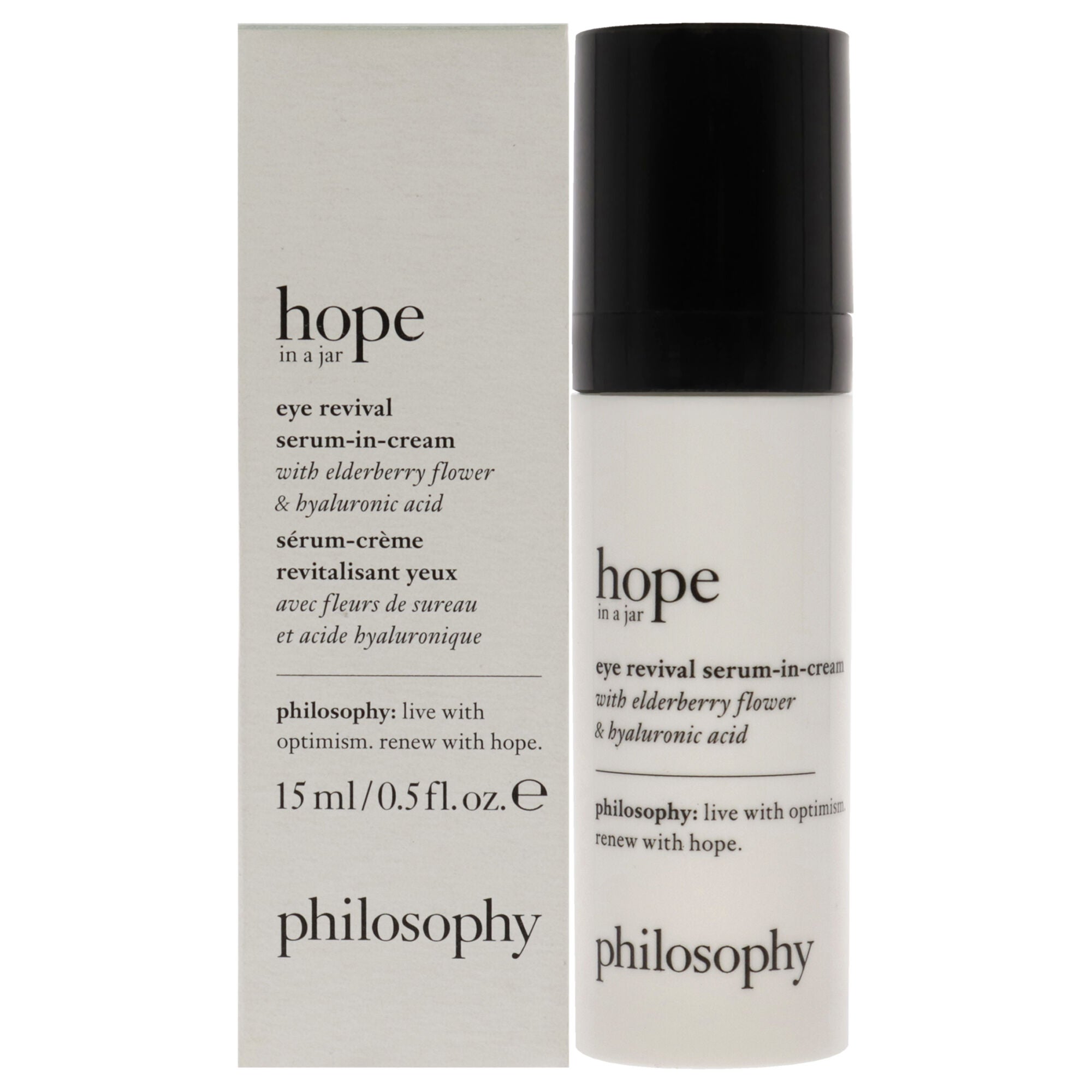 Hope in a Jar Eye Revival Serum-In-Cream by Philosophy for Unisex - 0.5 oz Sreum, , alternate image number 5
