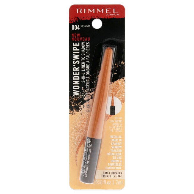 Wonder Swipe 2-in-1 Liner to Shadow - 004 So Savage by Rimmel London for Women - 0.058 oz Eyeliner, NA, hi-res image number null