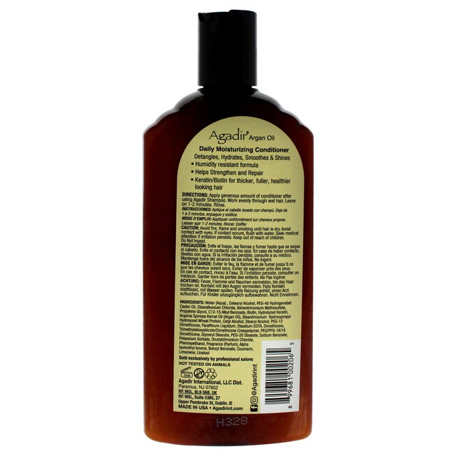 Argan Oil Daily Moisturizing Conditioner by Agadir for Unisex - 12.4 oz Conditioner, NA, alternate image number null