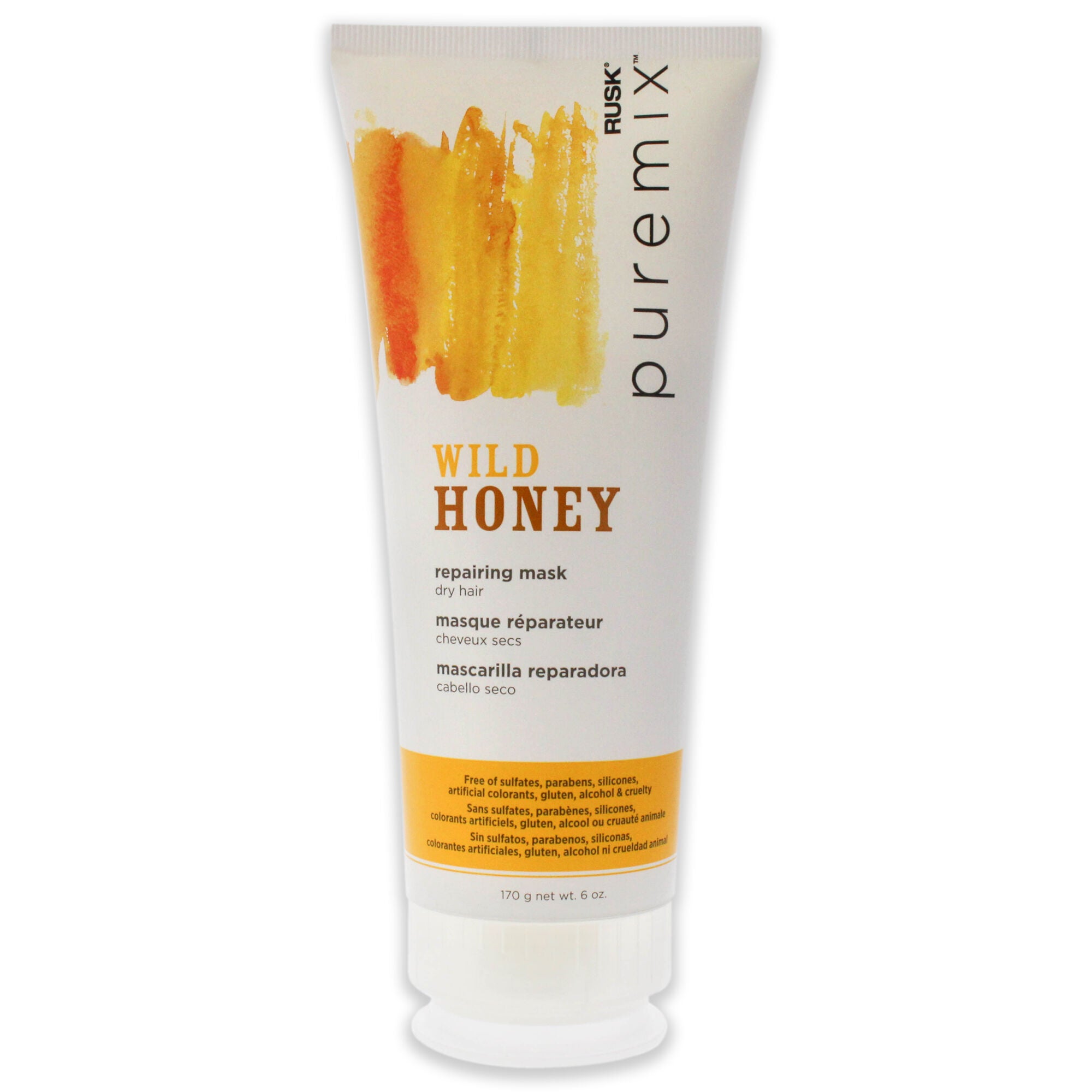 Puremix Wild Honey Repairing Mask - Dry Hair by Rusk for Unisex - 6 oz Mask, See Description, hi-res image number 0