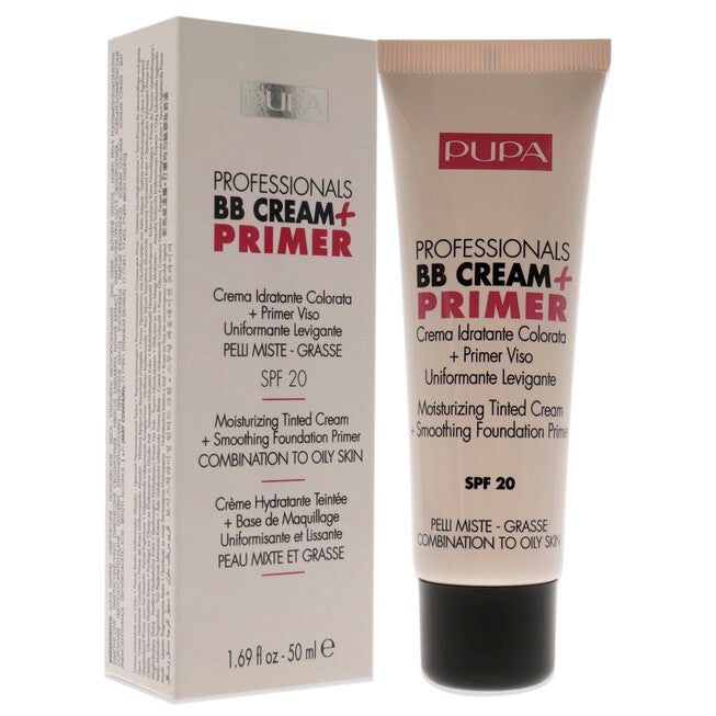 Professionals BB Cream Plus Primer SPF 20 - 001 Nude - Combination To Oily Skin by Pupa Milano for Women - 1.69 oz Primer, NA, alternate image number null