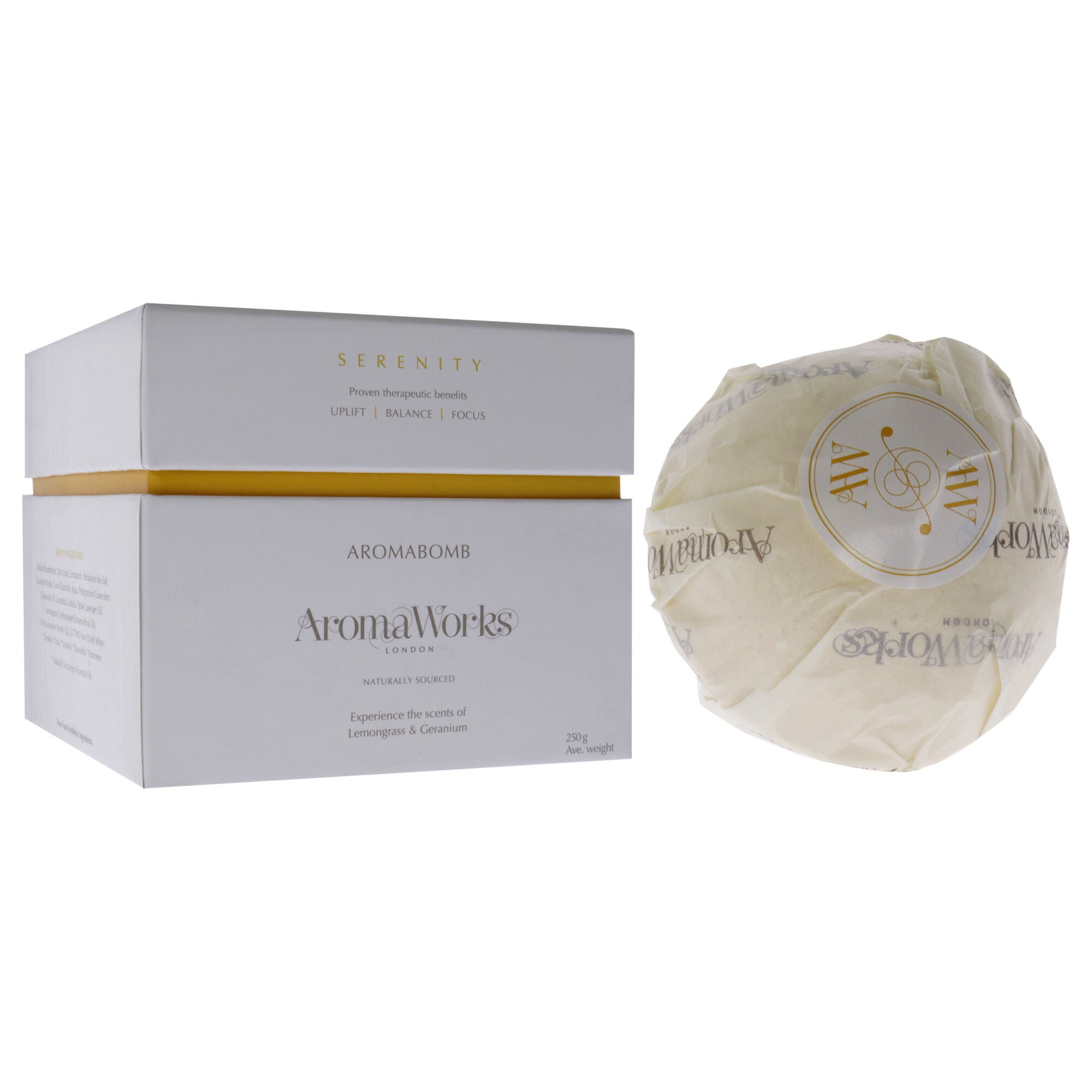 Serenity AromaBomb Single by Aromaworks for Unisex - 8.81 oz Bath Bomb, See Description, alternate image number 2