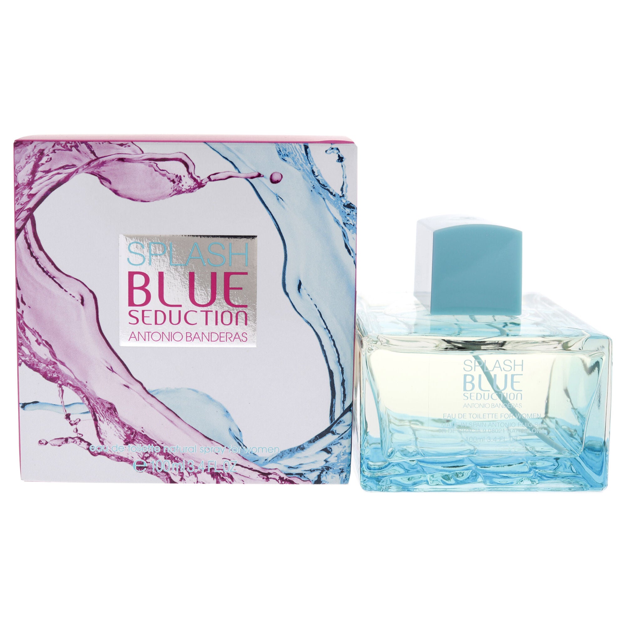 Blue Seduction Splash by Antonio Banderas for Women - 3.4 oz EDT Spray, See Description, hi-res image number 0