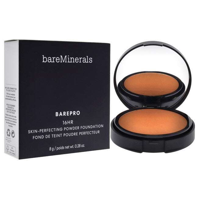 Barepro 16HR Skin Perfecting Powder Foundation - 45 Medium Deep Warm by bareMinerals for Women - 0.28 oz Foundation, NA, alternate image number null