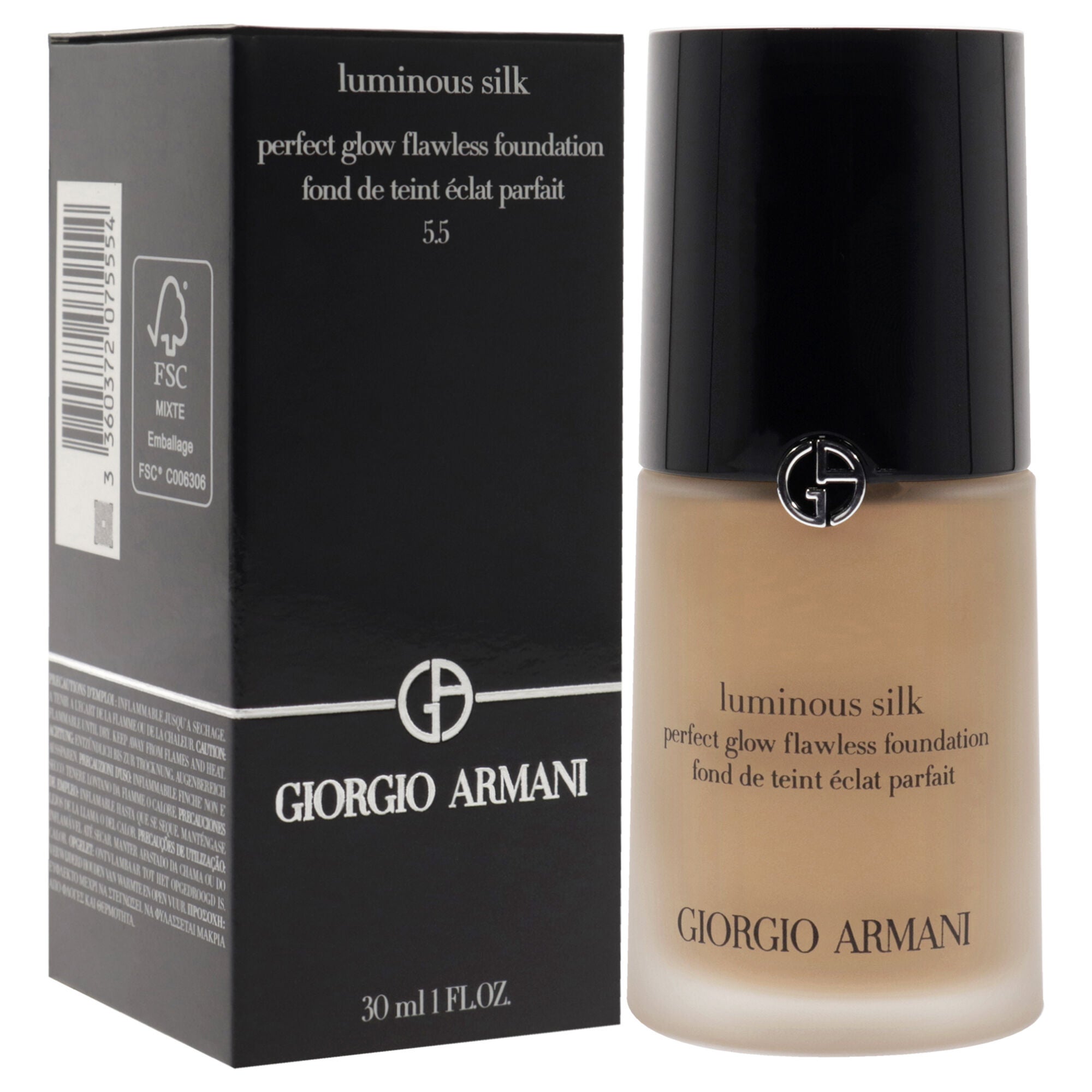 Luminous Silk Foundation - 5.5 Medium Neutral by Giorgio Armani for Women - 1 oz Foundation, , alternate image number 6