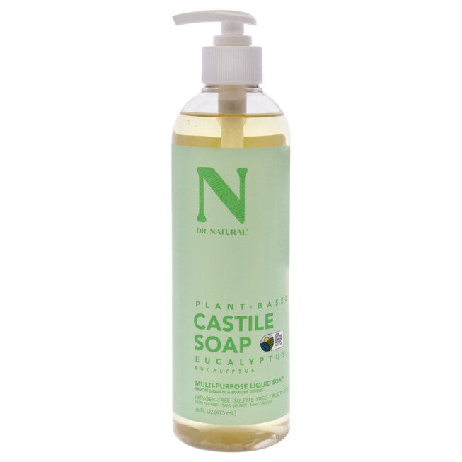 Castile Liquid Soap - Eucalyptus by Dr. Natural for Unisex - 16 oz Soap, See Description, hi-res image number 0