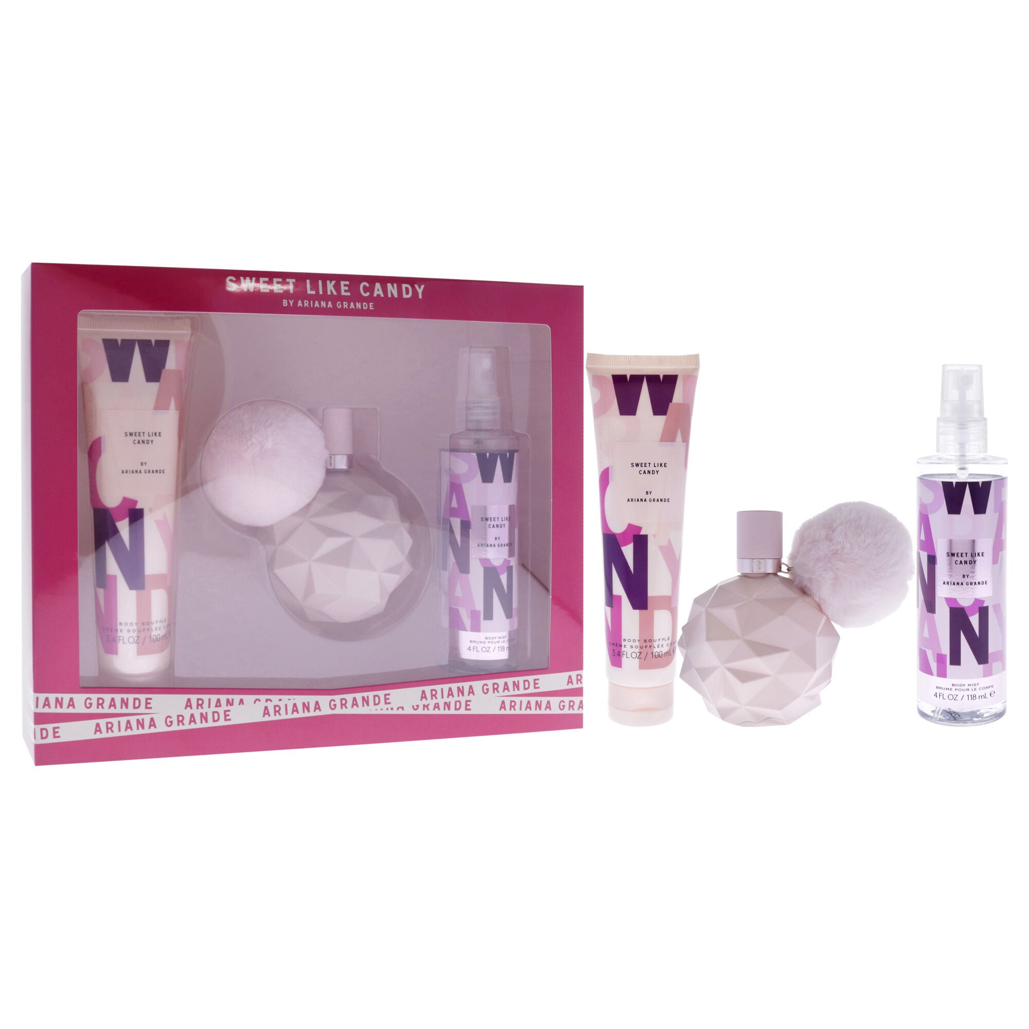 Sweet Like Candy by Ariana Grande for Women - 3 Pc Gift Set 3.4oz EDP Spray, 3.4oz Body Souffle, 4oz Body Mist, , alternate image number 5