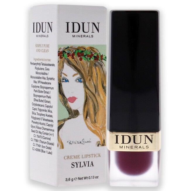 Creme Lipstick - 206 Sylvia by Idun Minerals for Women - 0.13 oz Lipstick, See Description, alternate image number 1