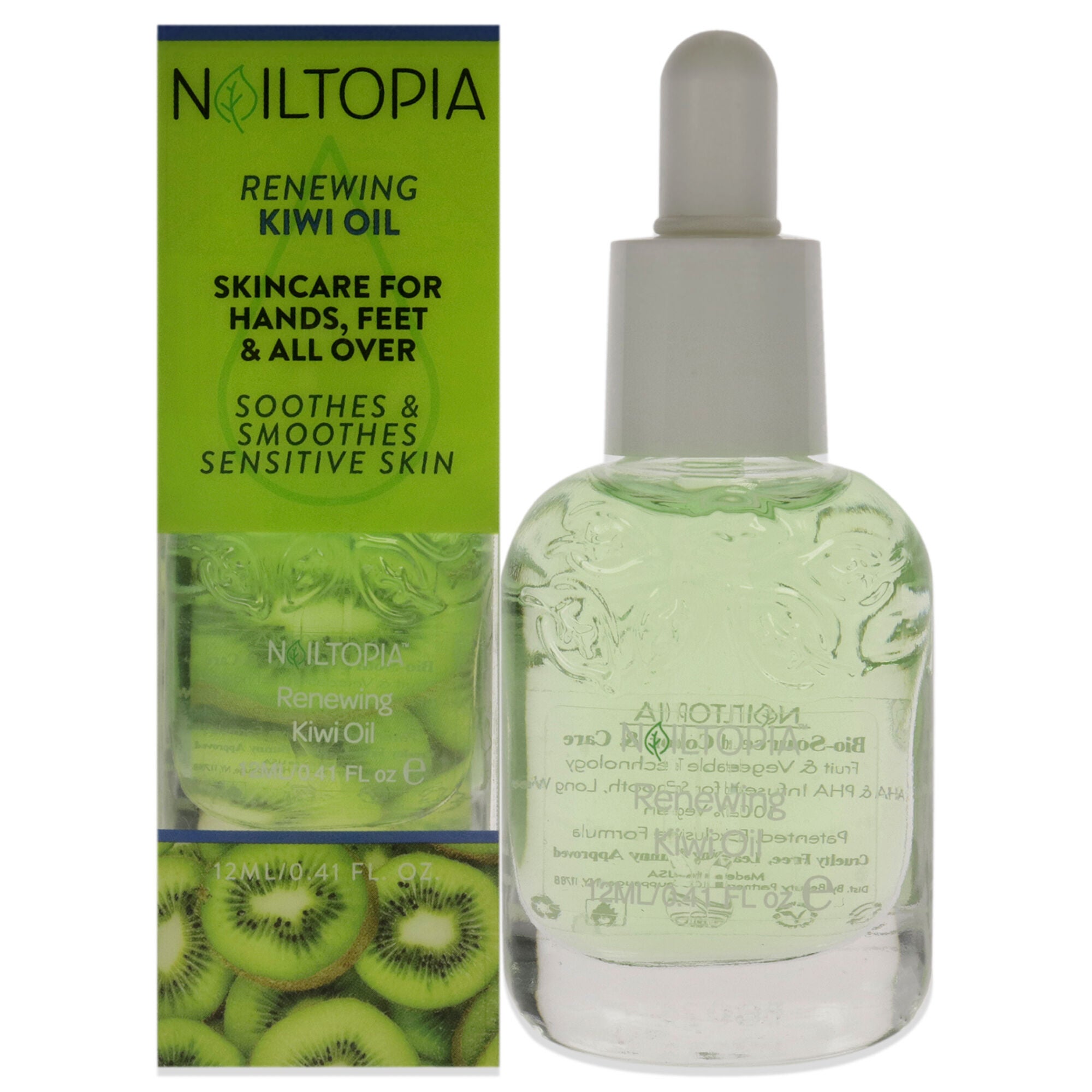 Fresh Soothing and Smoothing Kiwi Oil by Nailtopia for Women - 0.41 oz Nail Oil, See Description, hi-res image number 0