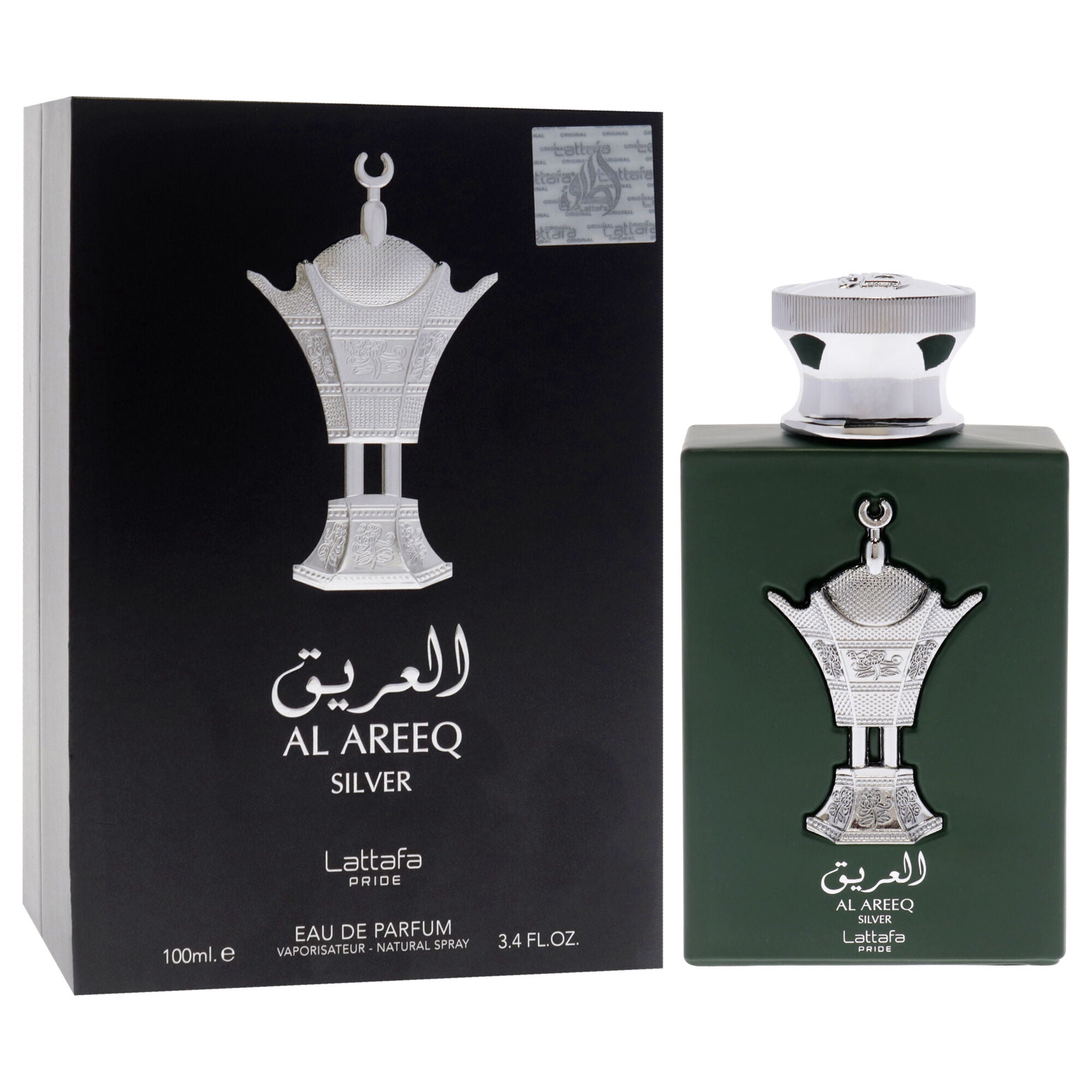 Pride Al Areeq Silver by Lattafa for Men - 3.4 oz EDP Spray, See Description, alternate image number 2