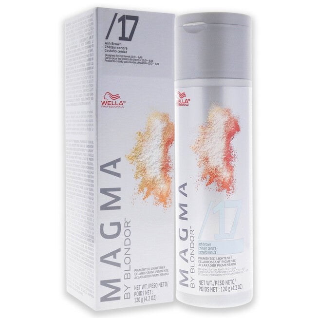 Magma by Blondor Pigmented Lightener - 17 Ash Brown by Wella for Unisex - 4.2 oz Lightener, See Description, alternate image number 2